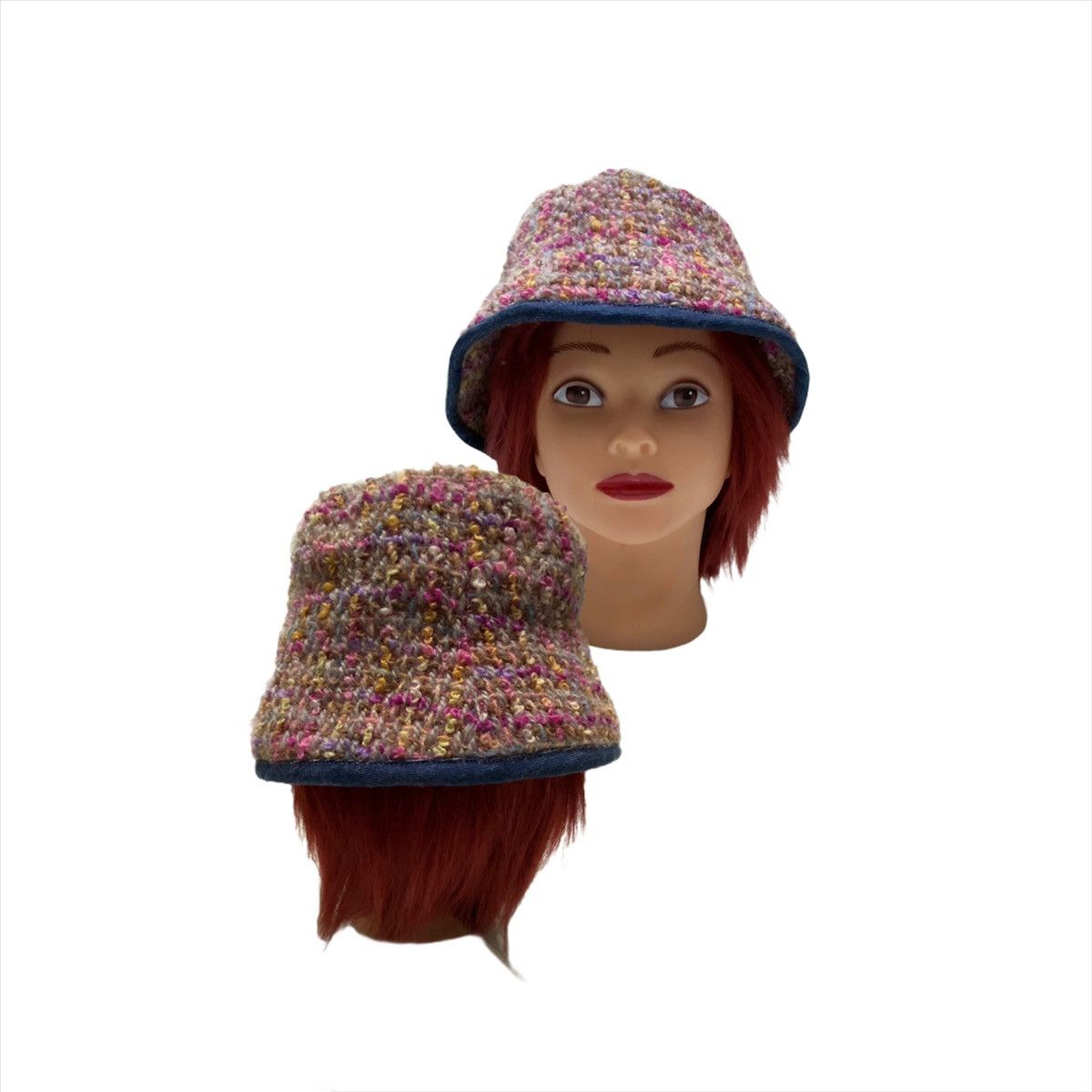 Other CANICHE CROCHET BUCKET HAT MULTICOLOUR DESIGN Size ONE SIZE - 1 Thumbnail