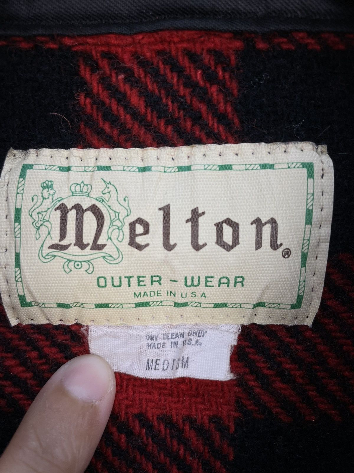 Vintage Vintage Melton wool flannel shirt Size US M / EU 48-50 / 2 - 5 Thumbnail