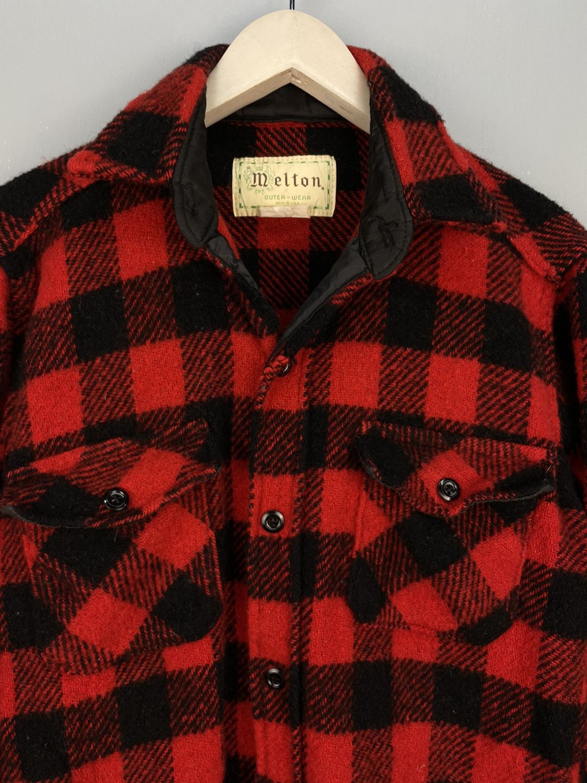 Vintage Vintage Melton wool flannel shirt Size US M / EU 48-50 / 2 - 3 Thumbnail
