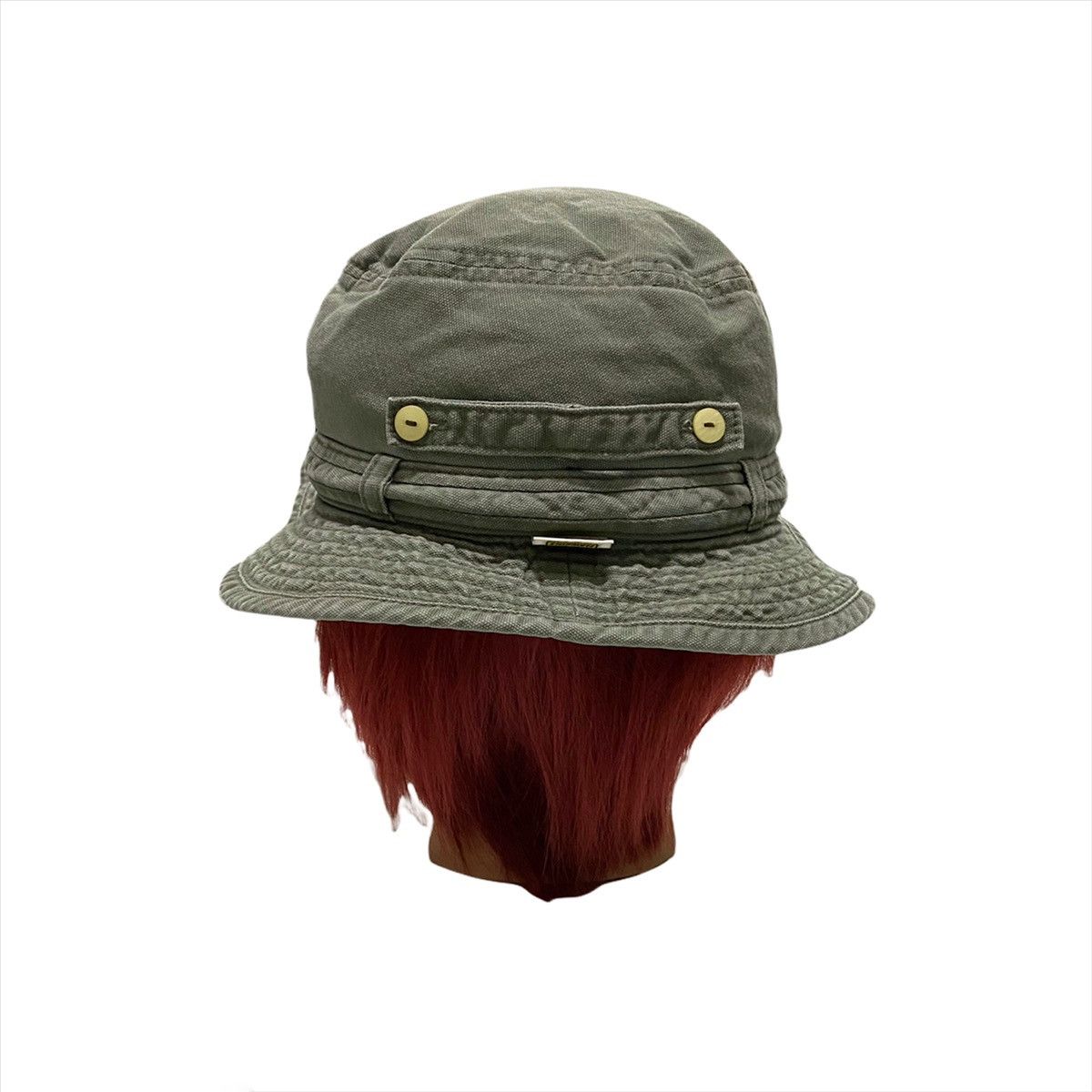 Japanese Brand GT HAWKINS ARMY GREEN FADDED BUCKET HAT Size ONE SIZE - 3 Thumbnail