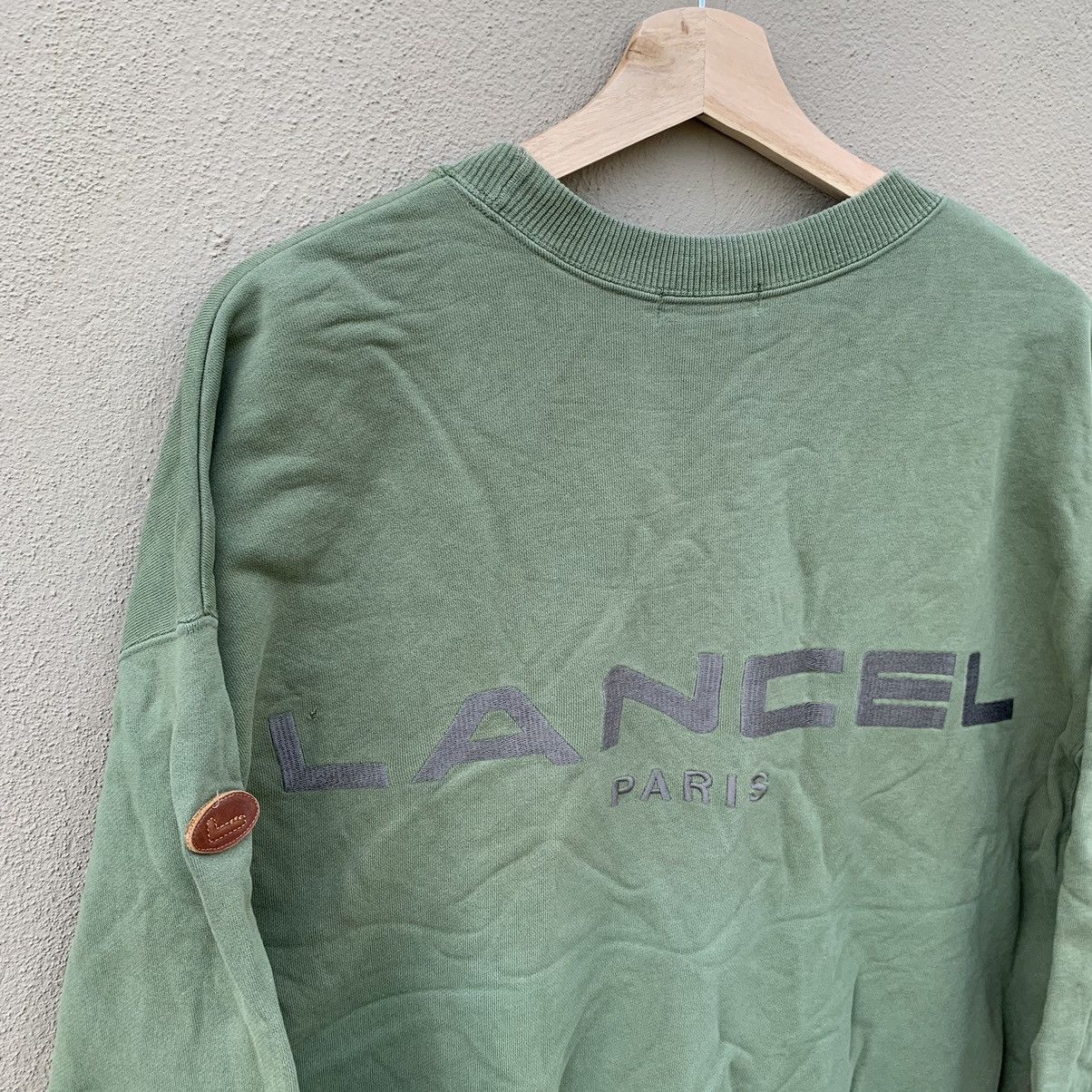 Vintage Vintage 90s Lancel Sweatshirt big logo Embroided Oversized Size US L / EU 52-54 / 3 - 2 Thumbnail