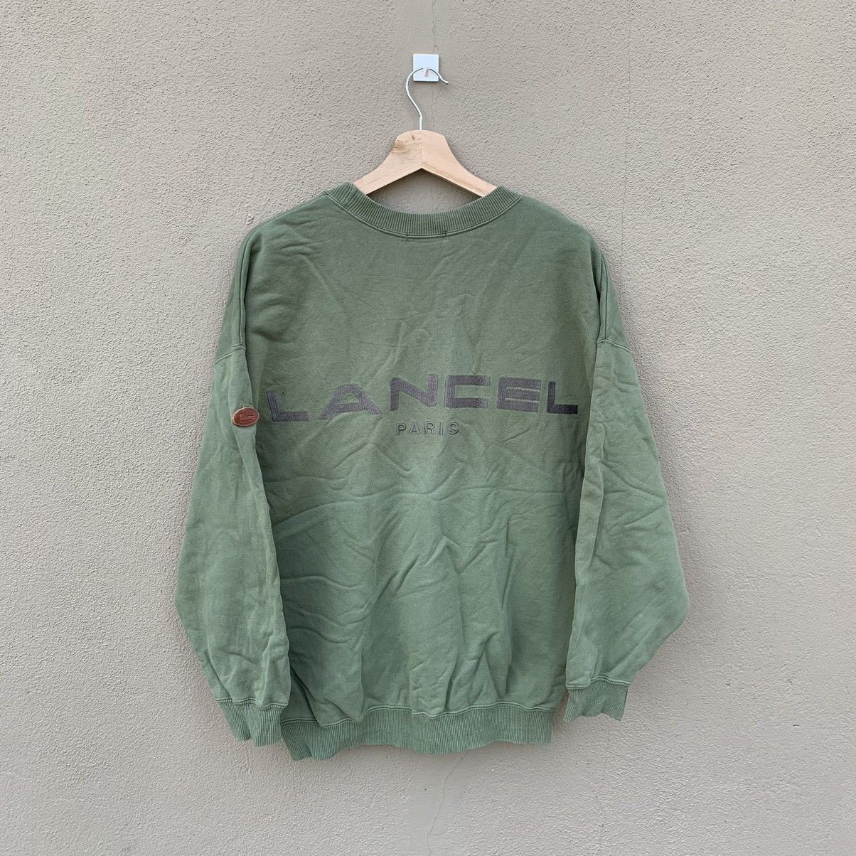 Vintage Vintage 90s Lancel Sweatshirt big logo Embroided Oversized Size US L / EU 52-54 / 3 - 1 Thumbnail