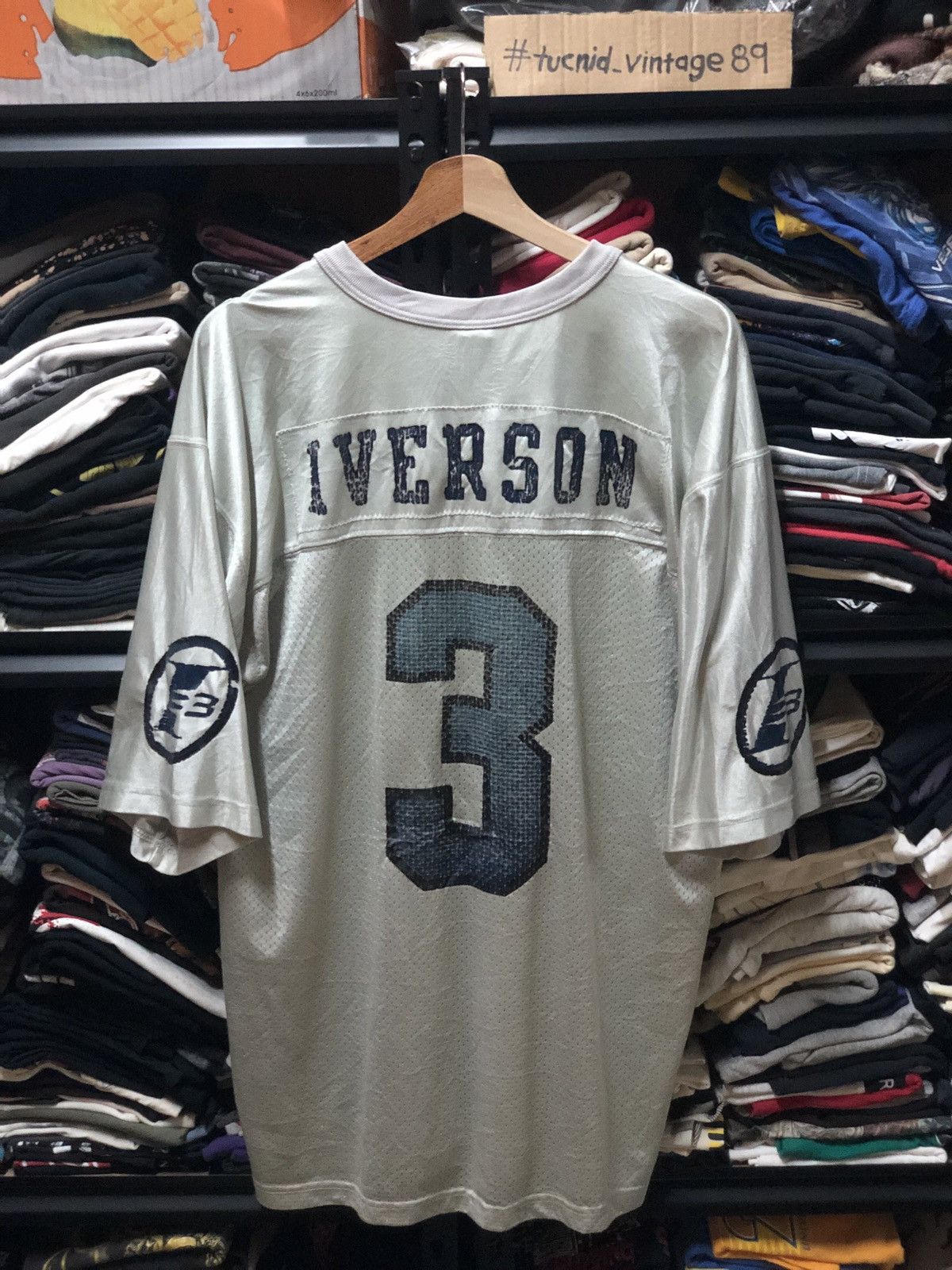 美品 REEBOK NBA NATIONALS 3 IVERSON バスケ L Vintage Reebok Allen Iverson 1949 SYRACUSE NATIONALS NATS