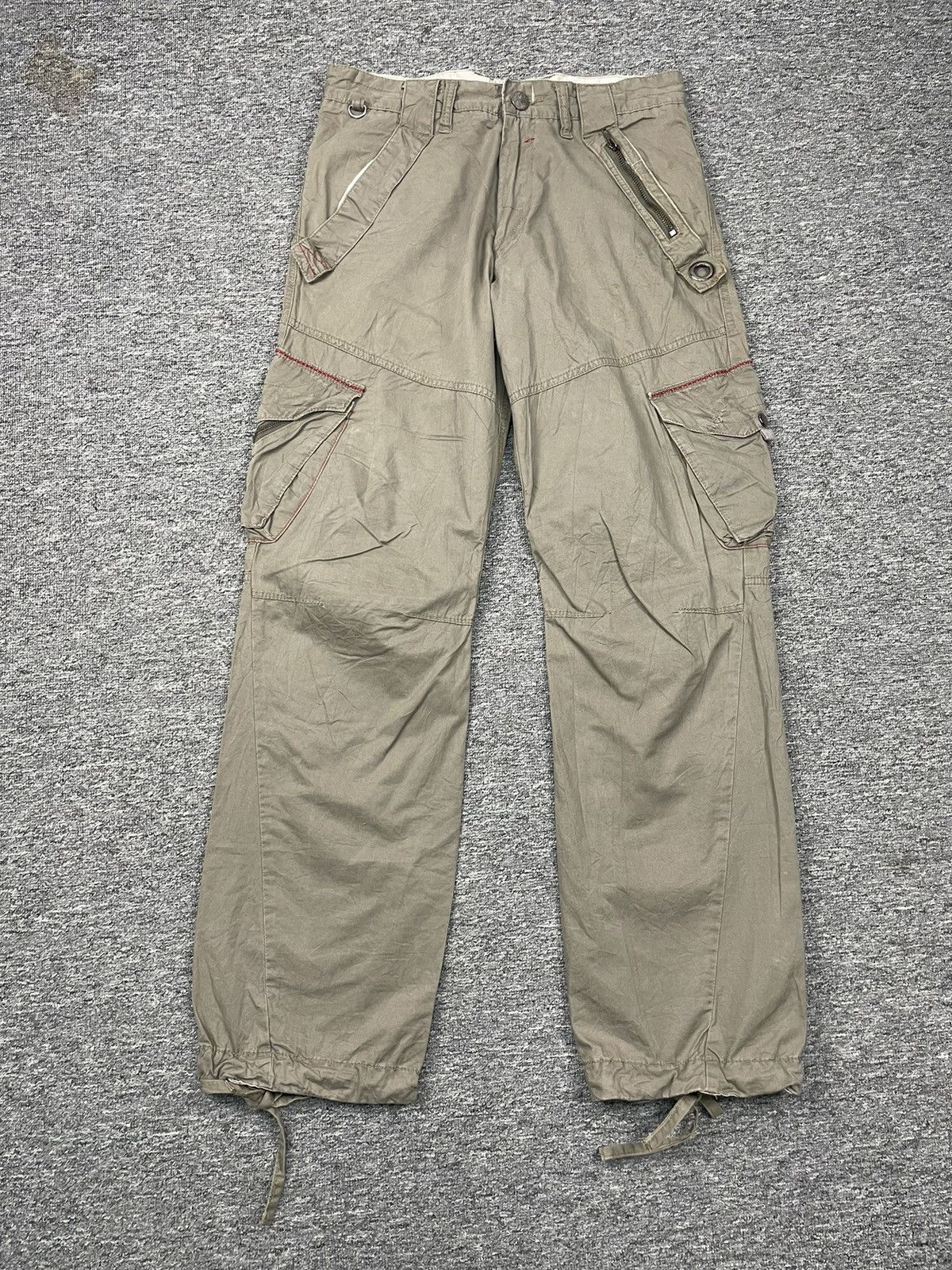 Japanese Brand Utility Tactical Cargo Pant Baggy Parachute Multipocket Size US 32 / EU 48 - 2 Thumbnail
