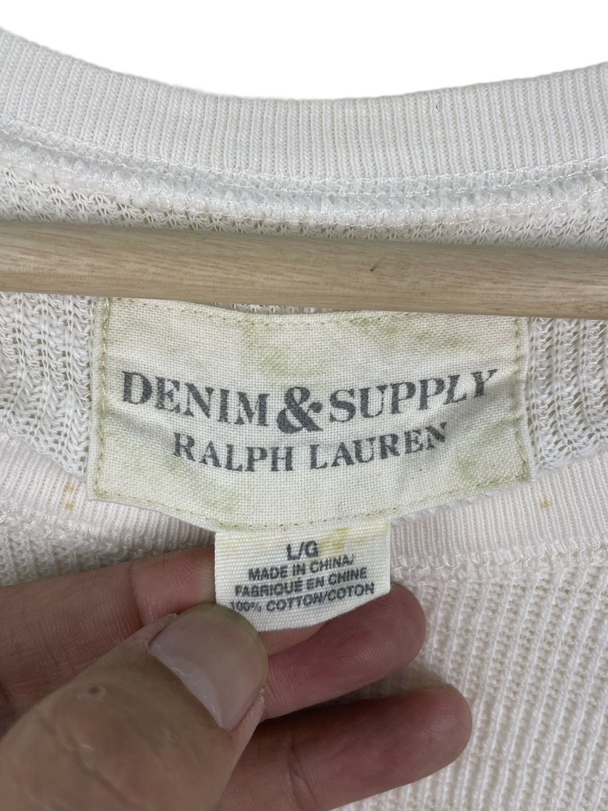 Denim & Supply Ralph Lauren × Polo Ralph Lauren × RRL Ralph Lauren DENIM & SUPPLY RALPH LAUREN SKULL WAFFLE SHIRT JUMPER Size US L / EU 52-54 / 3 - 3 Thumbnail