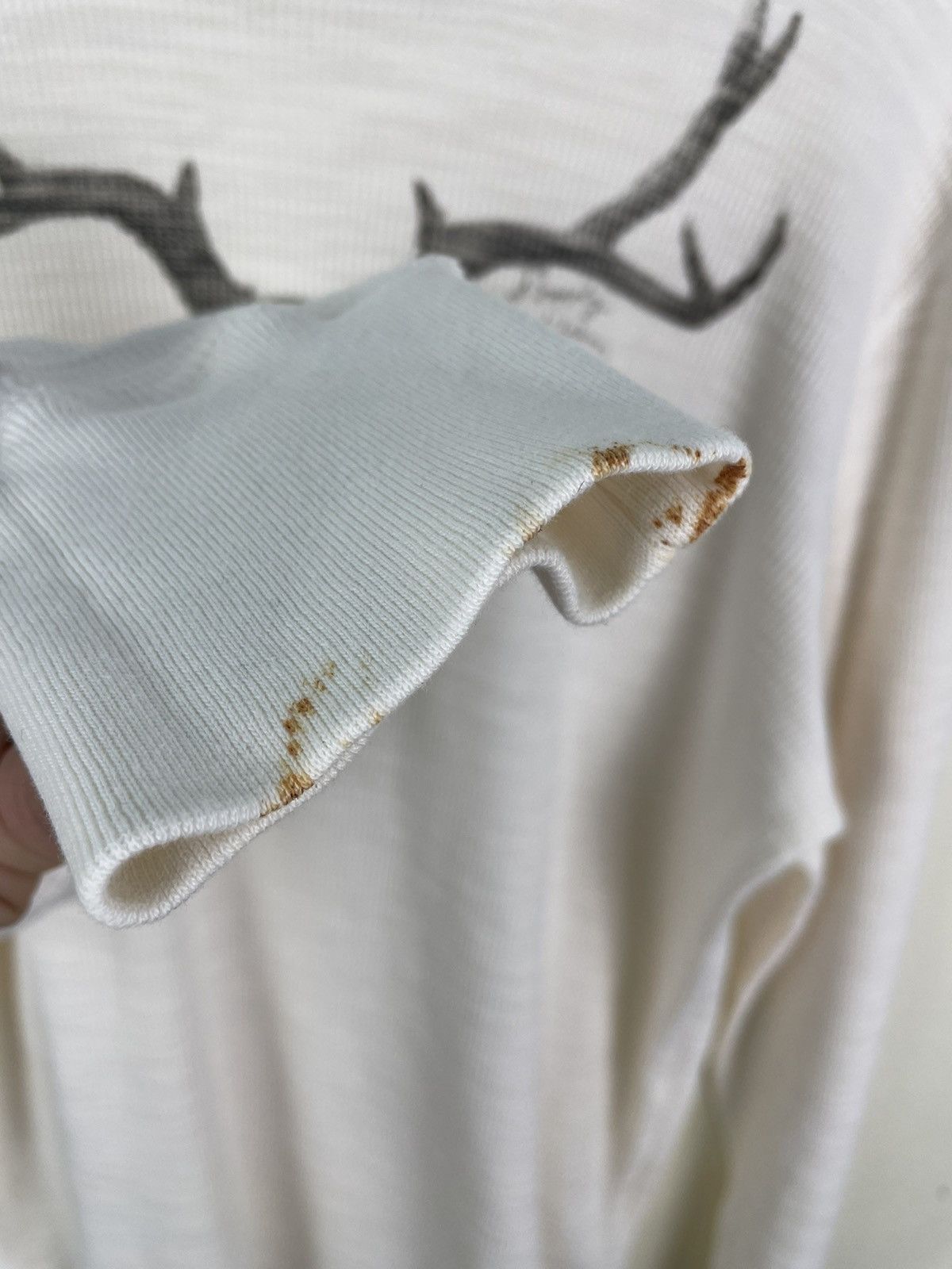 Denim & Supply Ralph Lauren × Polo Ralph Lauren × RRL Ralph Lauren DENIM & SUPPLY RALPH LAUREN SKULL WAFFLE SHIRT JUMPER Size US L / EU 52-54 / 3 - 6 Thumbnail