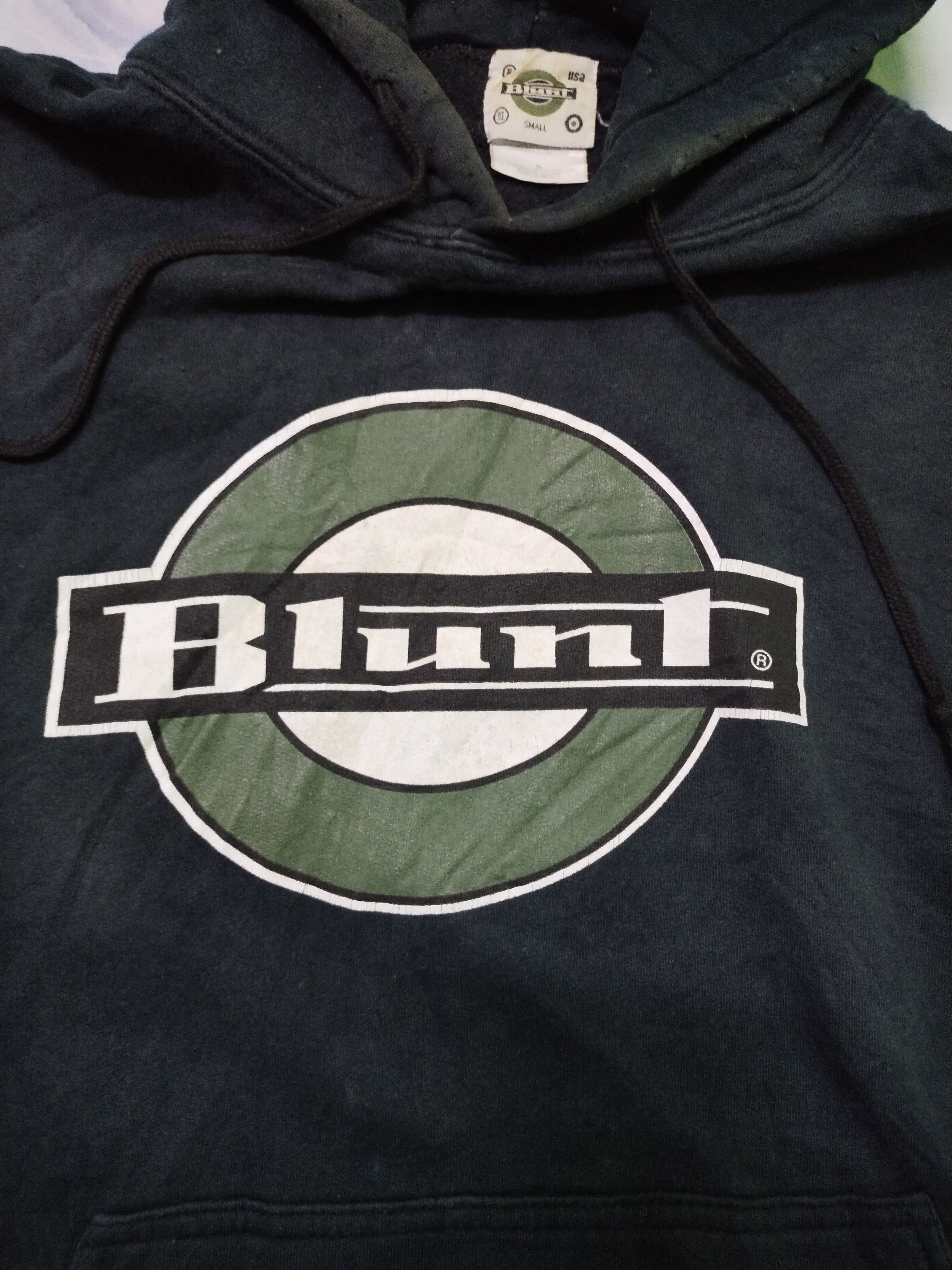 Vintage Vintage 90s Blunt Skateboard Skate Hoodies Size US S / EU 44-46 / 1 - 2 Thumbnail