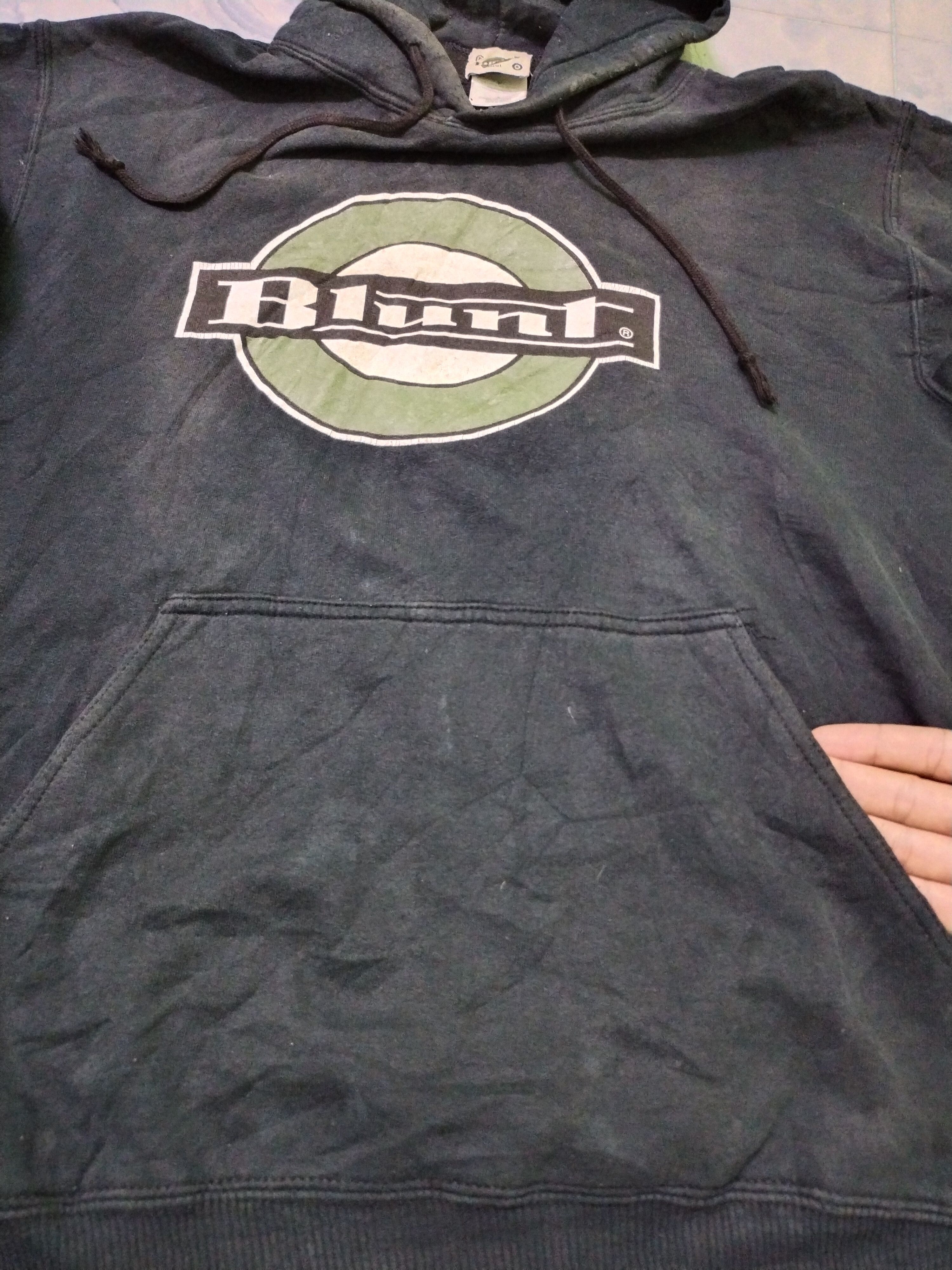 Vintage Vintage 90s Blunt Skateboard Skate Hoodies Size US S / EU 44-46 / 1 - 6 Thumbnail