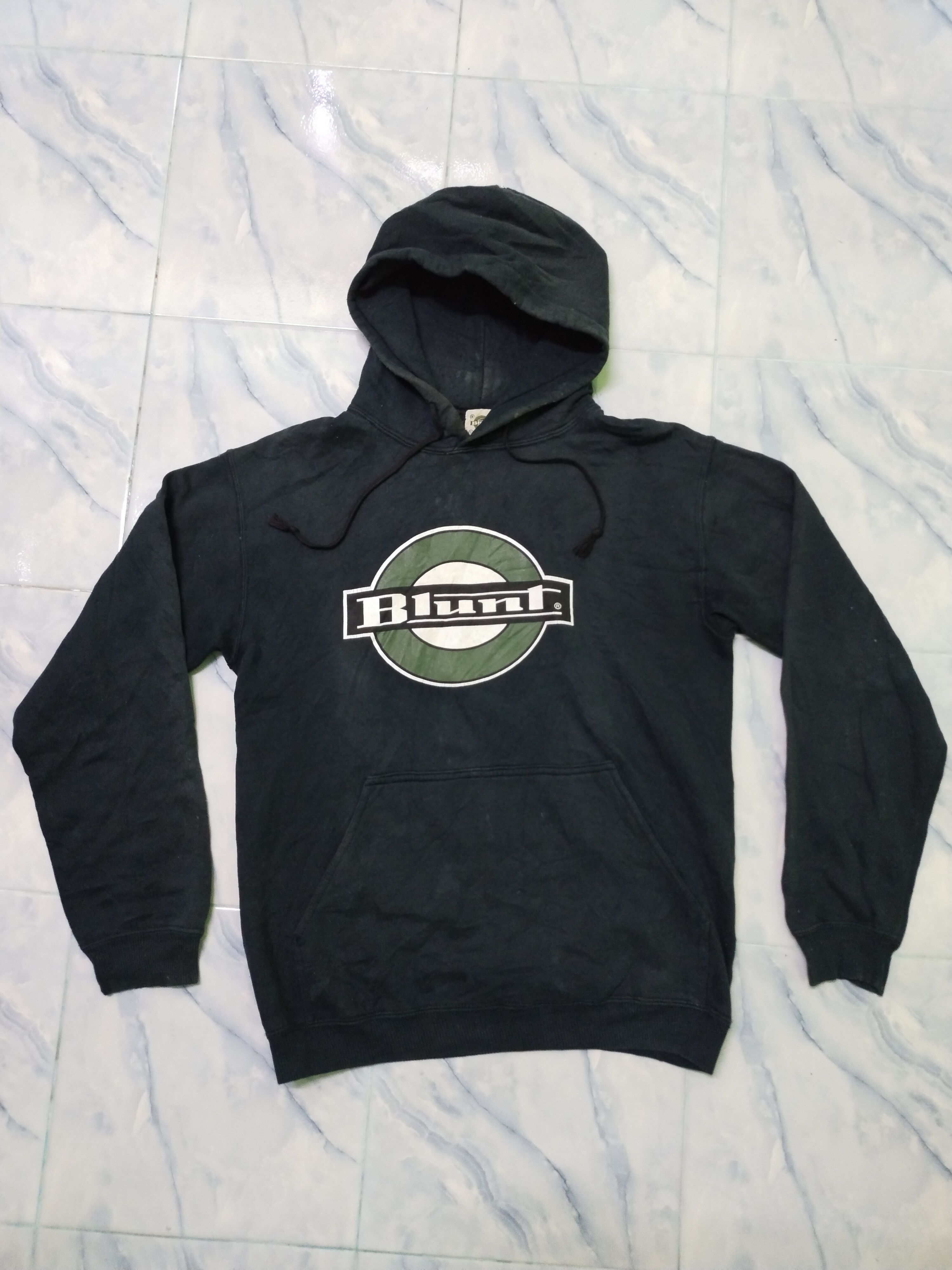 Vintage Vintage 90s Blunt Skateboard Skate Hoodies Size US S / EU 44-46 / 1 - 1 Thumbnail