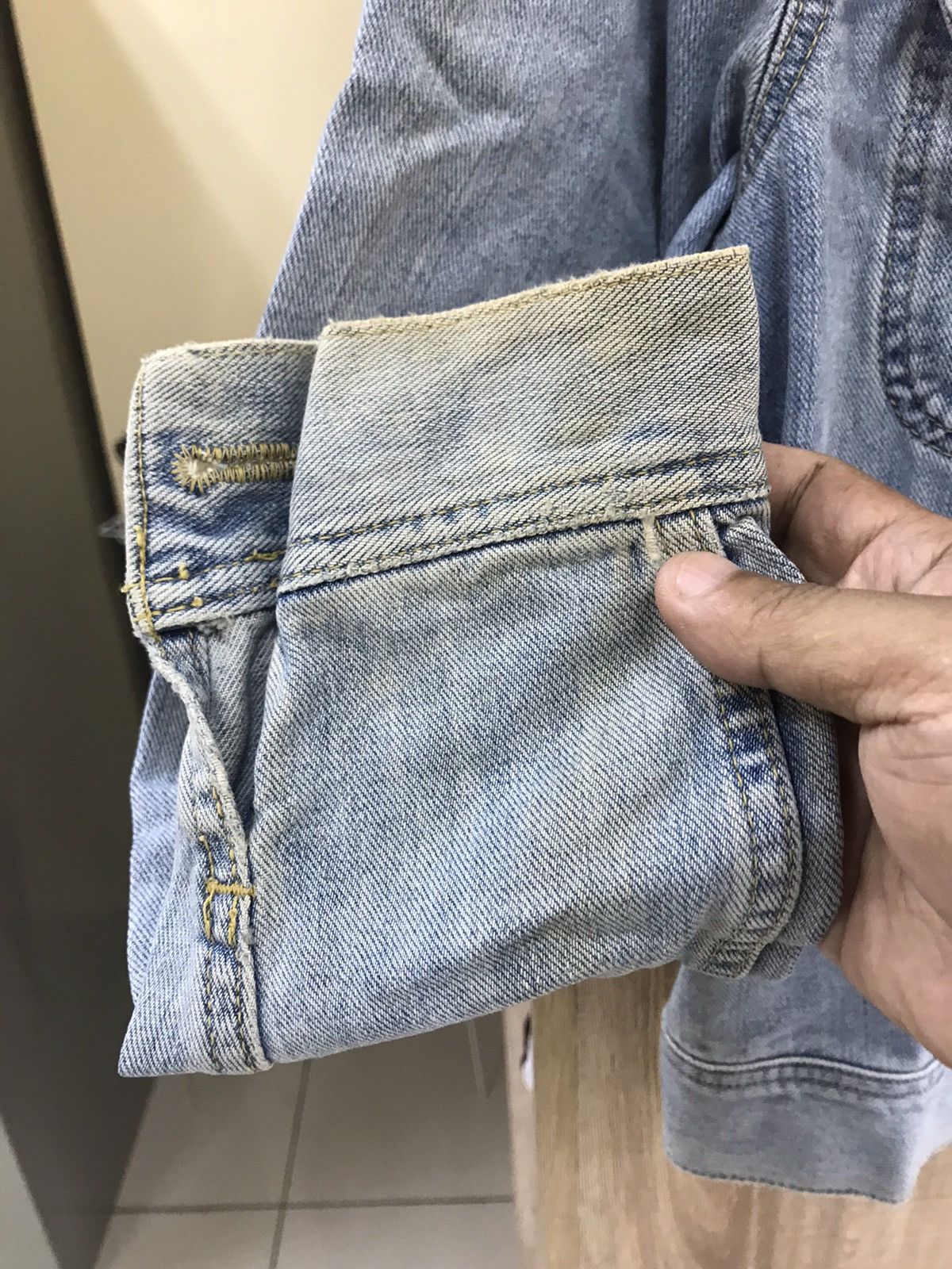 Lee Vintage 90’s 🔥 Lee Distressed Denim Jacket Size M / US 6-8 / IT 42-44 - 15 Thumbnail