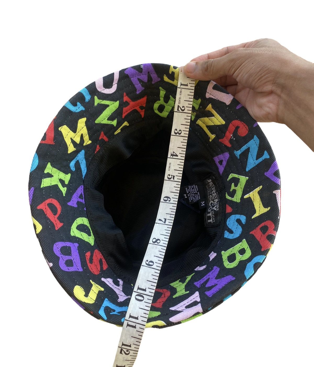 Jeremy Scott GRAIL🔥JEREMY SCOTT🇺🇸 PATCHWORK MONOGRAM ABC BUCKET HATS Size ONE SIZE - 11 Thumbnail