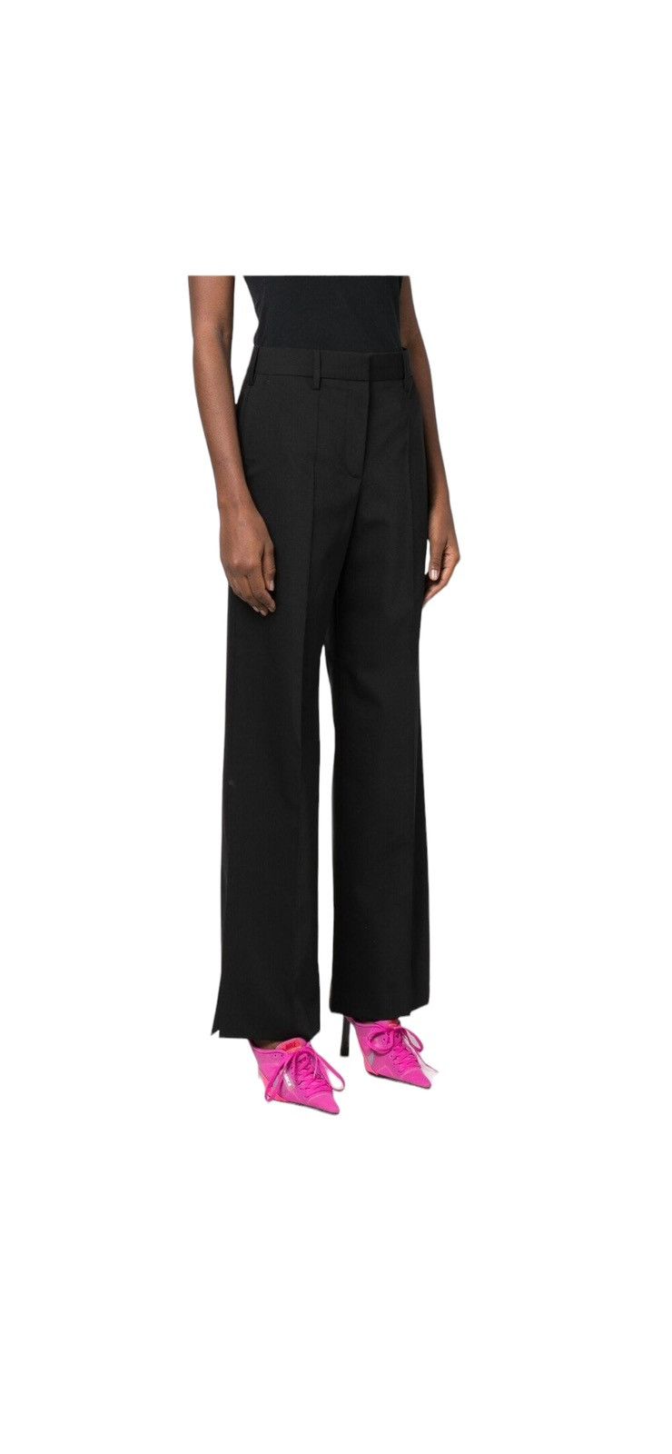Loewe LOEWE Women Straight Pants S540Y04XG1 1100 Black | Grailed
