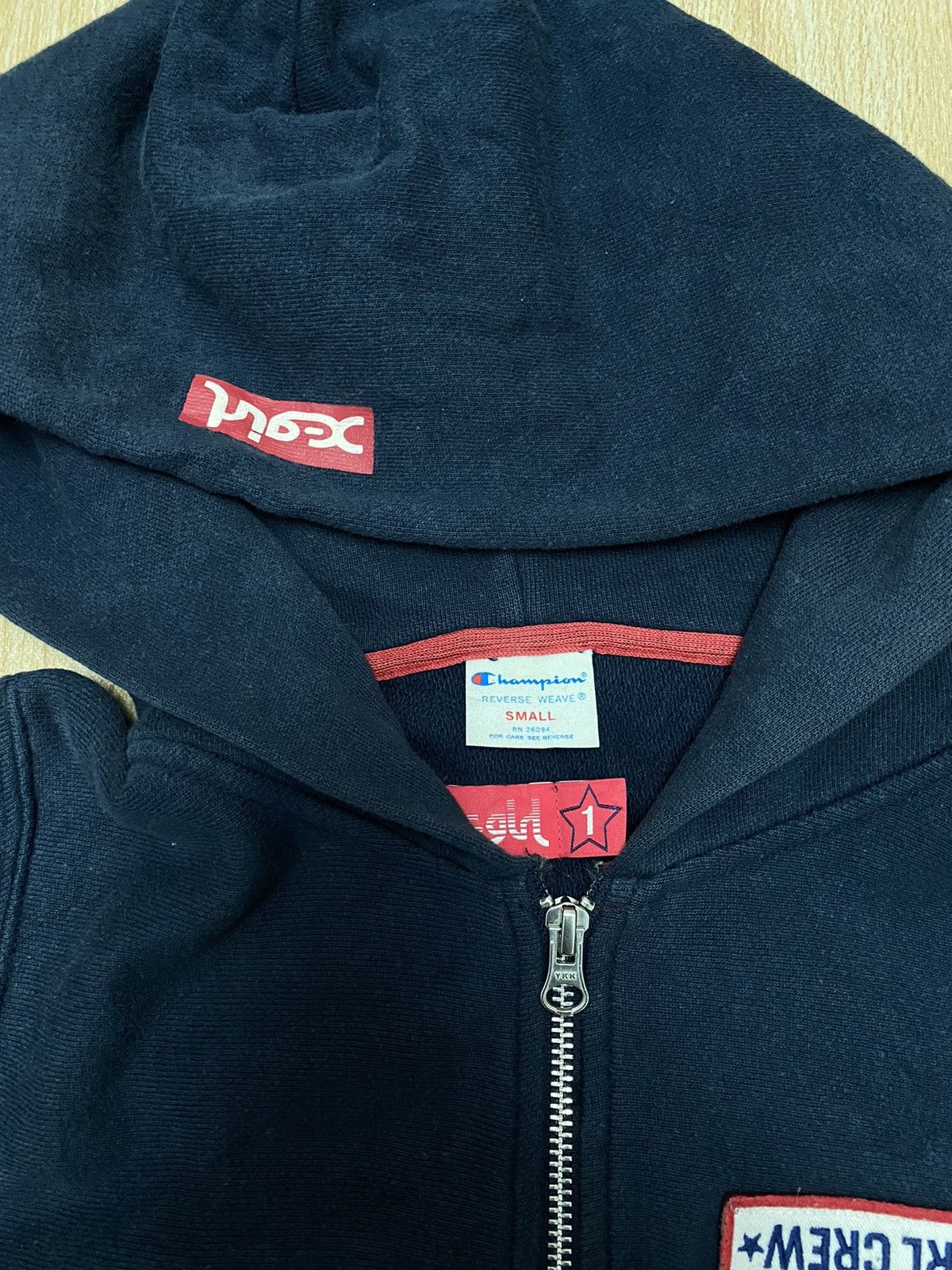Champion X-Girl x Champion Multi-Logo Patch Sweater Hoodie Size US S / EU 44-46 / 1 - 5 Thumbnail