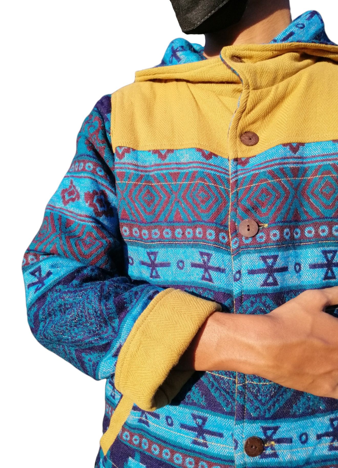 Japanese Brand Vintage AMINA Native Design Reversible Hoodie Jacket Size US S / EU 44-46 / 1 - 17 Thumbnail