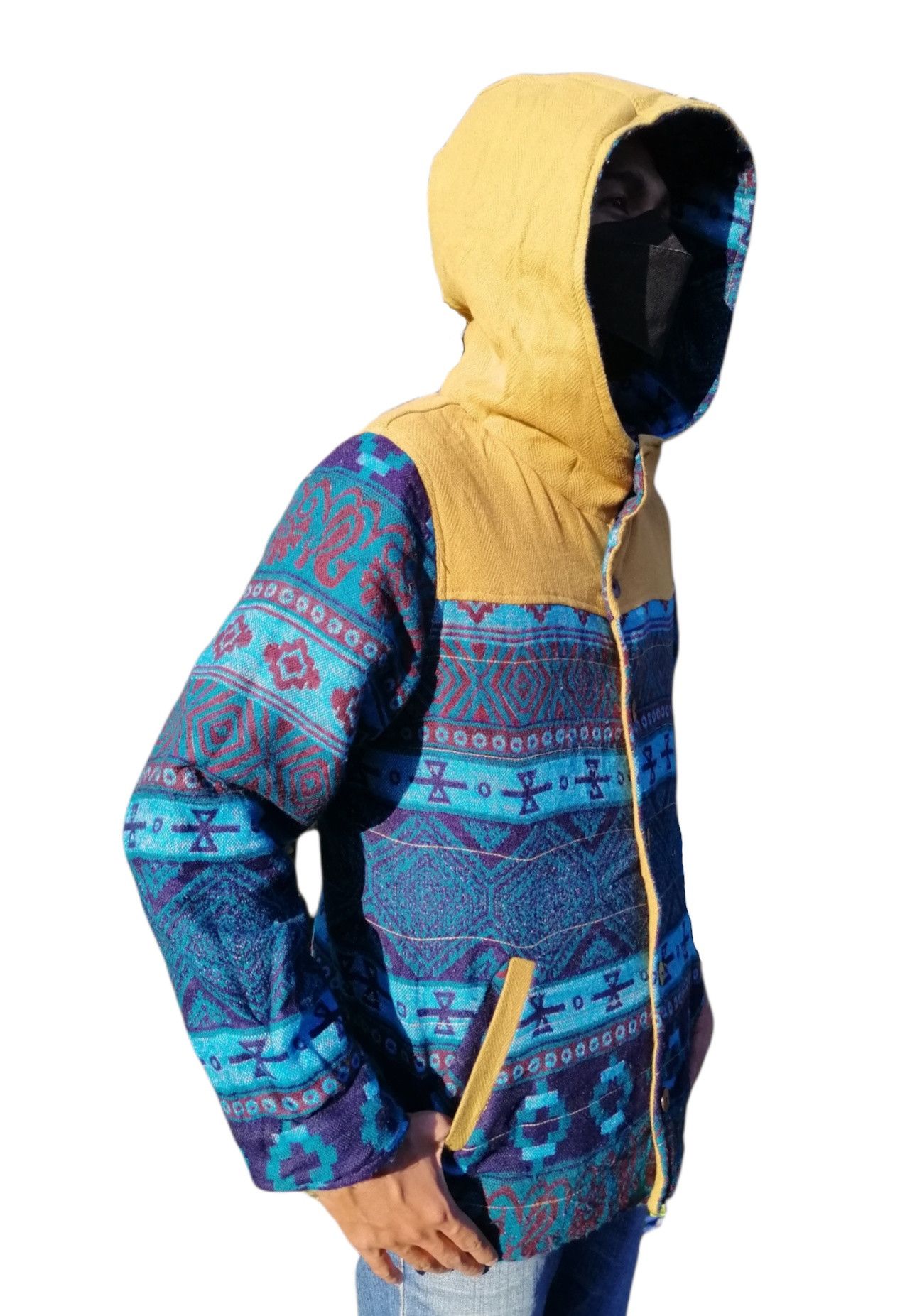 Japanese Brand Vintage AMINA Native Design Reversible Hoodie Jacket Size US S / EU 44-46 / 1 - 12 Thumbnail