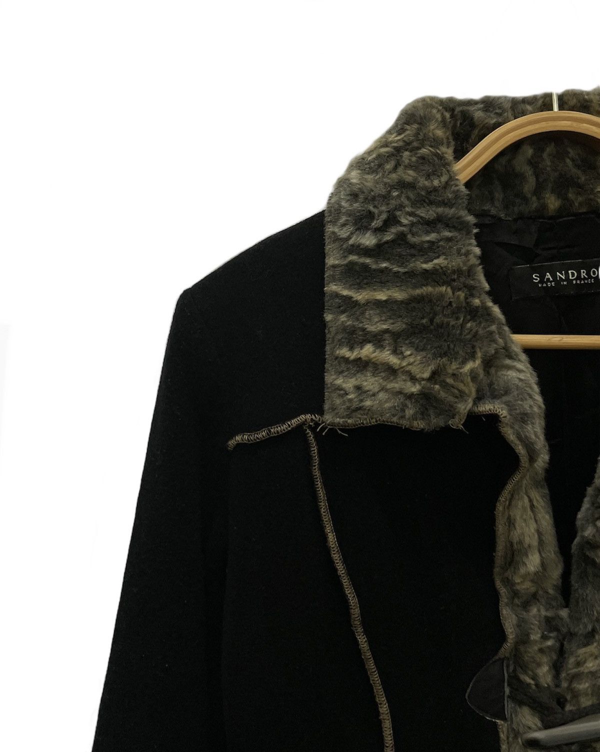 Sandro Sandro Laine Cashmere Wool Duffle Jacket Size S / US 4 / IT 40 - 3 Thumbnail