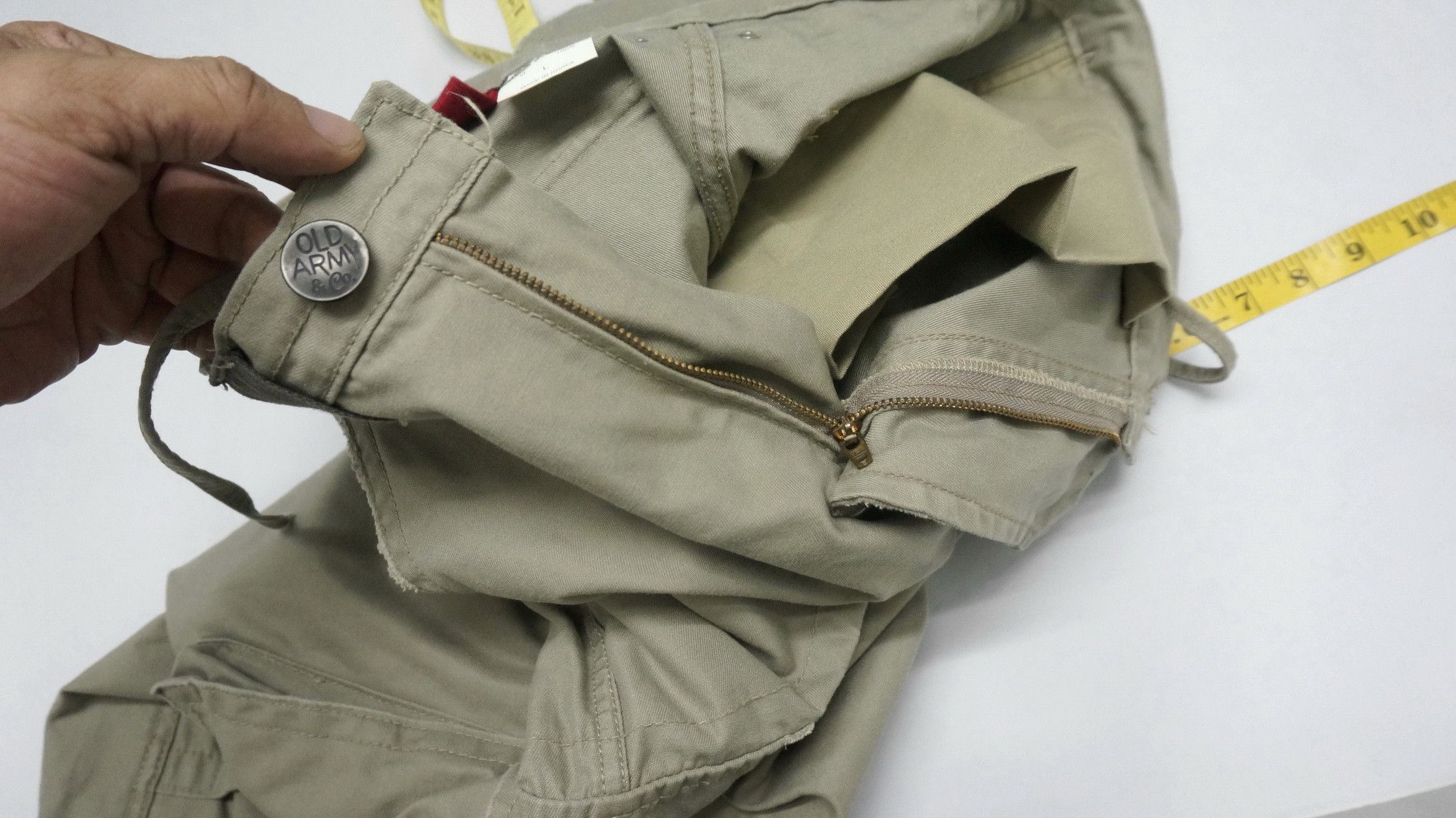 Japanese Brand Japan OLD ARMY & CO Dusty Olive Multipocket Cargo Pants Size US 32 / EU 48 - 19 Thumbnail