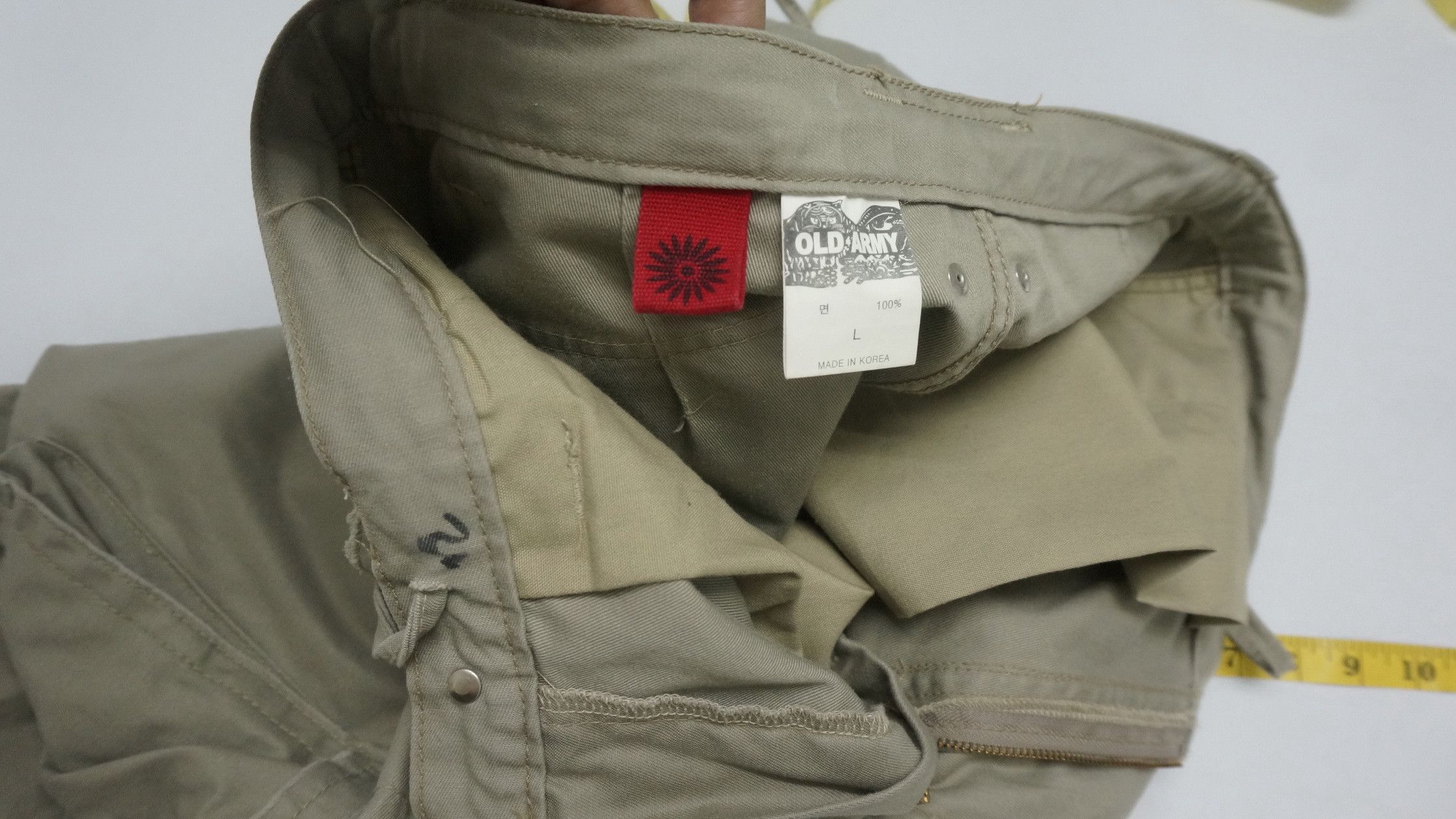 Japanese Brand Japan OLD ARMY & CO Dusty Olive Multipocket Cargo Pants Size US 32 / EU 48 - 4 Thumbnail