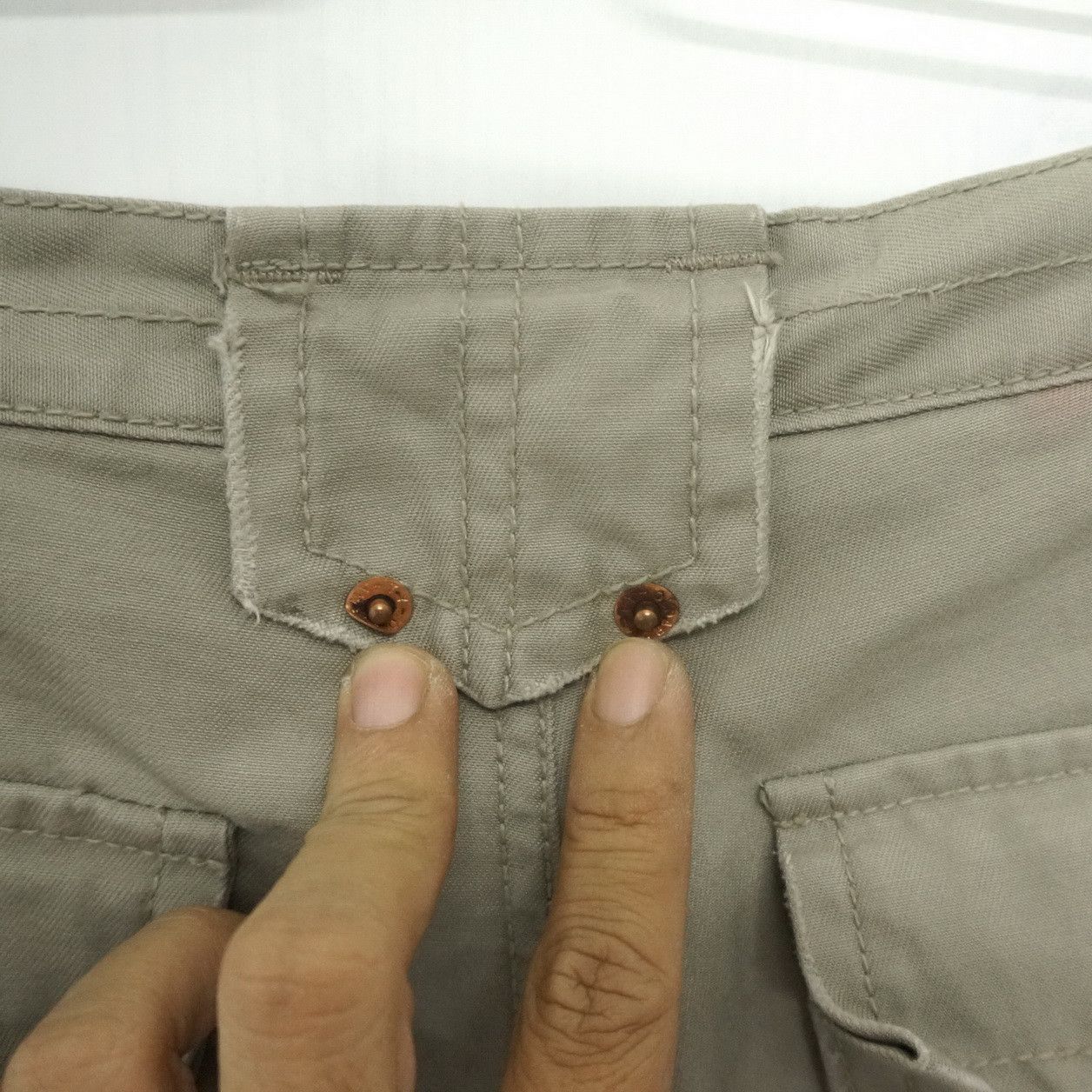 Japanese Brand Japan OLD ARMY & CO Dusty Olive Multipocket Cargo Pants Size US 32 / EU 48 - 21 Thumbnail