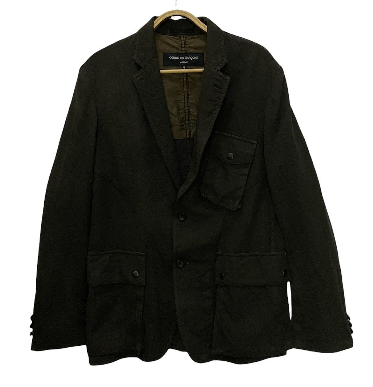 Comme des Garcons Homme Comme Des Garcons Multipocket Wool Cotton Jacket Size US S / EU 44-46 / 1 - 1 Thumbnail