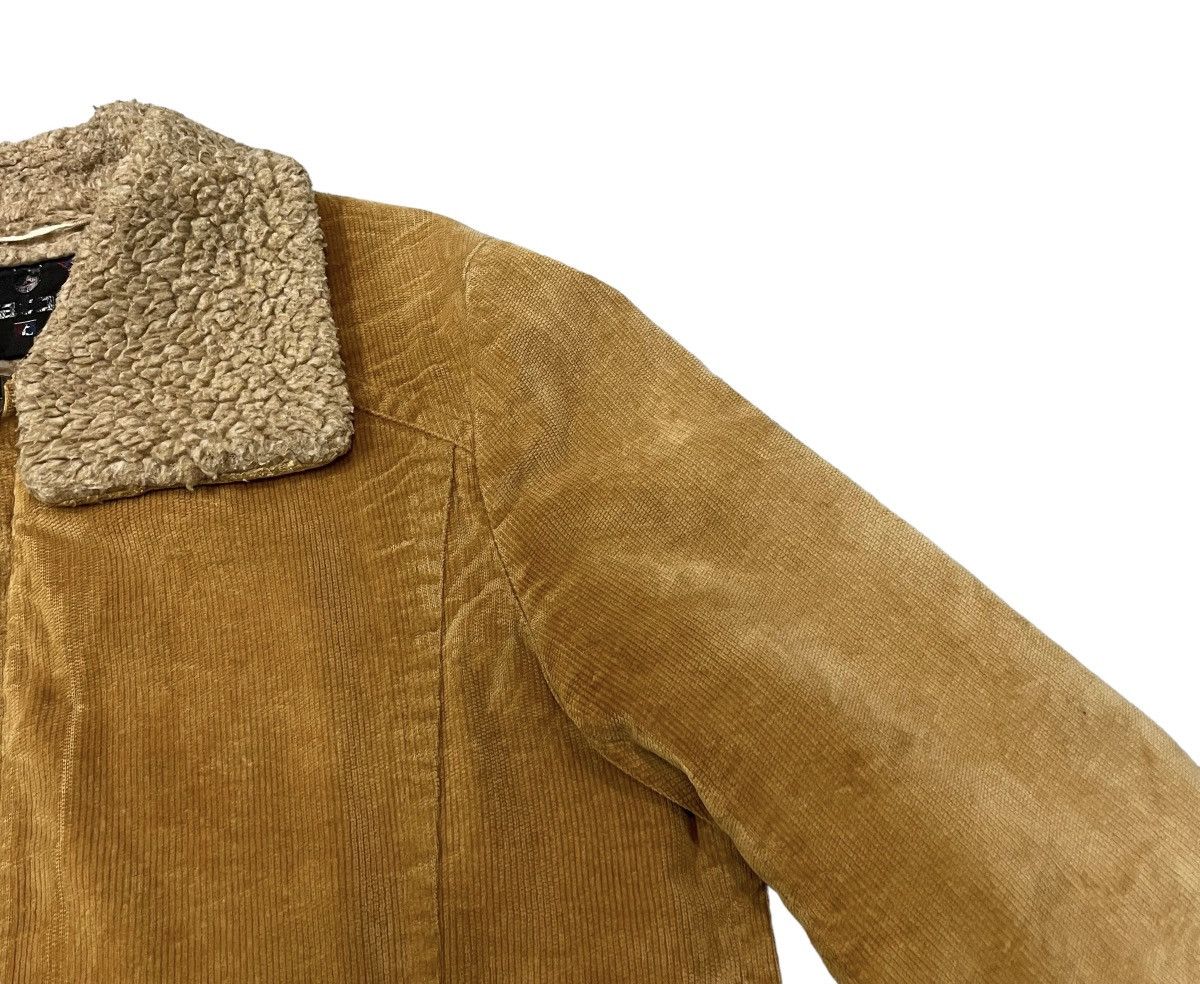 Vintage Vintage Sherpa Fleece Corduroy Jacket With Talon Zipper Size US M / EU 48-50 / 2 - 2 Thumbnail
