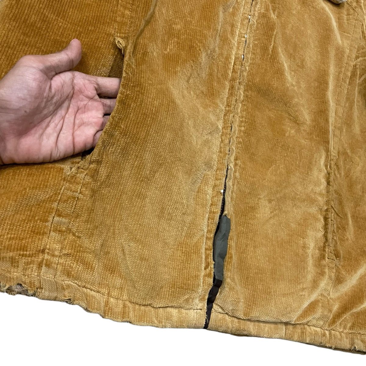 Vintage Vintage Sherpa Fleece Corduroy Jacket With Talon Zipper Size US M / EU 48-50 / 2 - 8 Thumbnail