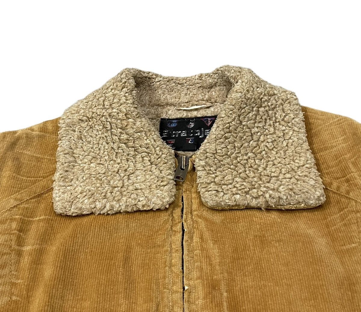 Vintage Vintage Sherpa Fleece Corduroy Jacket With Talon Zipper Size US M / EU 48-50 / 2 - 6 Thumbnail
