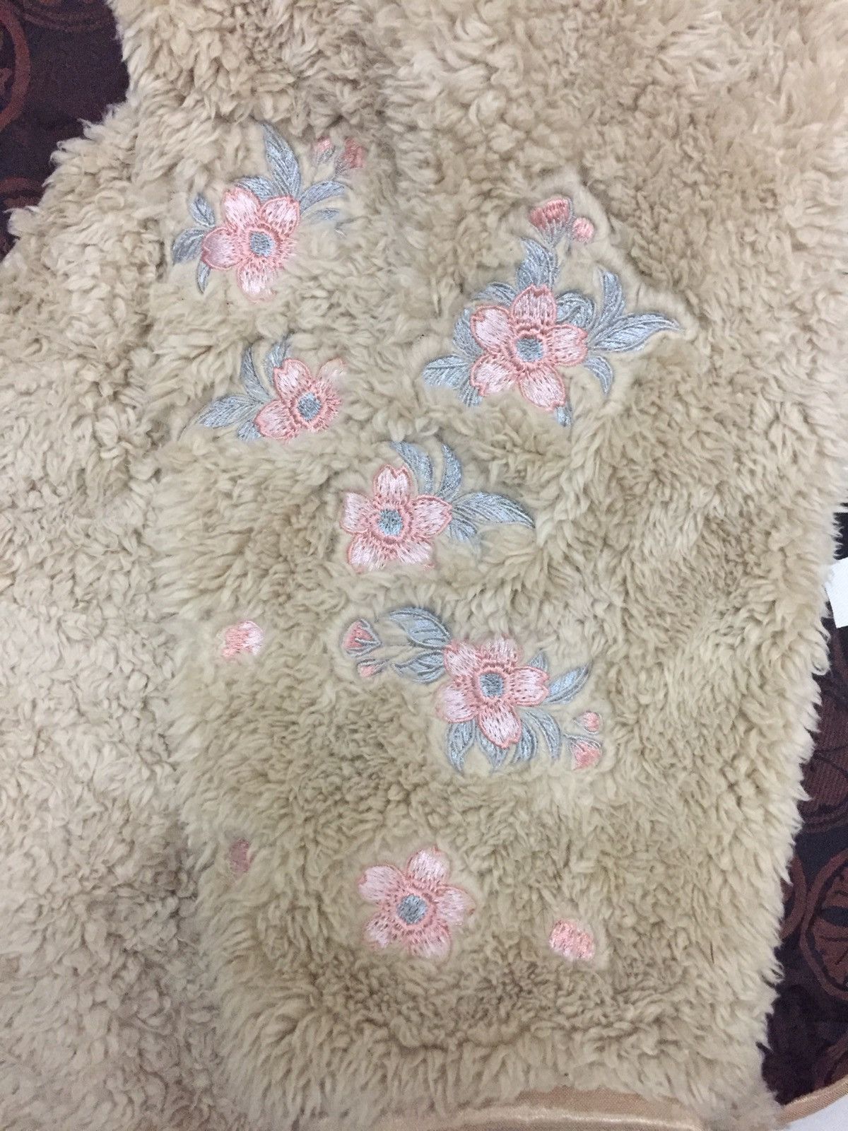 Japanese Brand 🔥Last Drop🔥Kara Kuri Tamashi Fleece Jacket Sakura Motif Size US XL / EU 56 / 4 - 5 Thumbnail