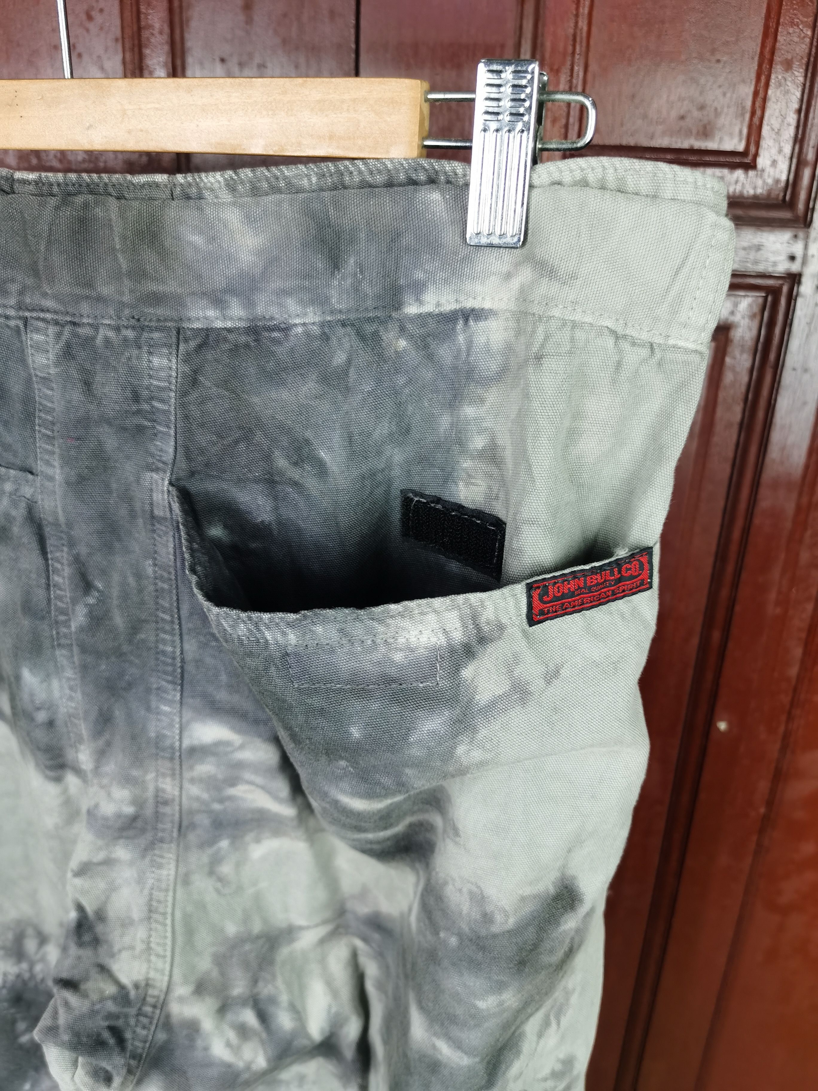 Japanese Brand RARE John Bull Tye Die Acid Wash Cargo Pants Size US 34 / EU 50 - 8 Thumbnail