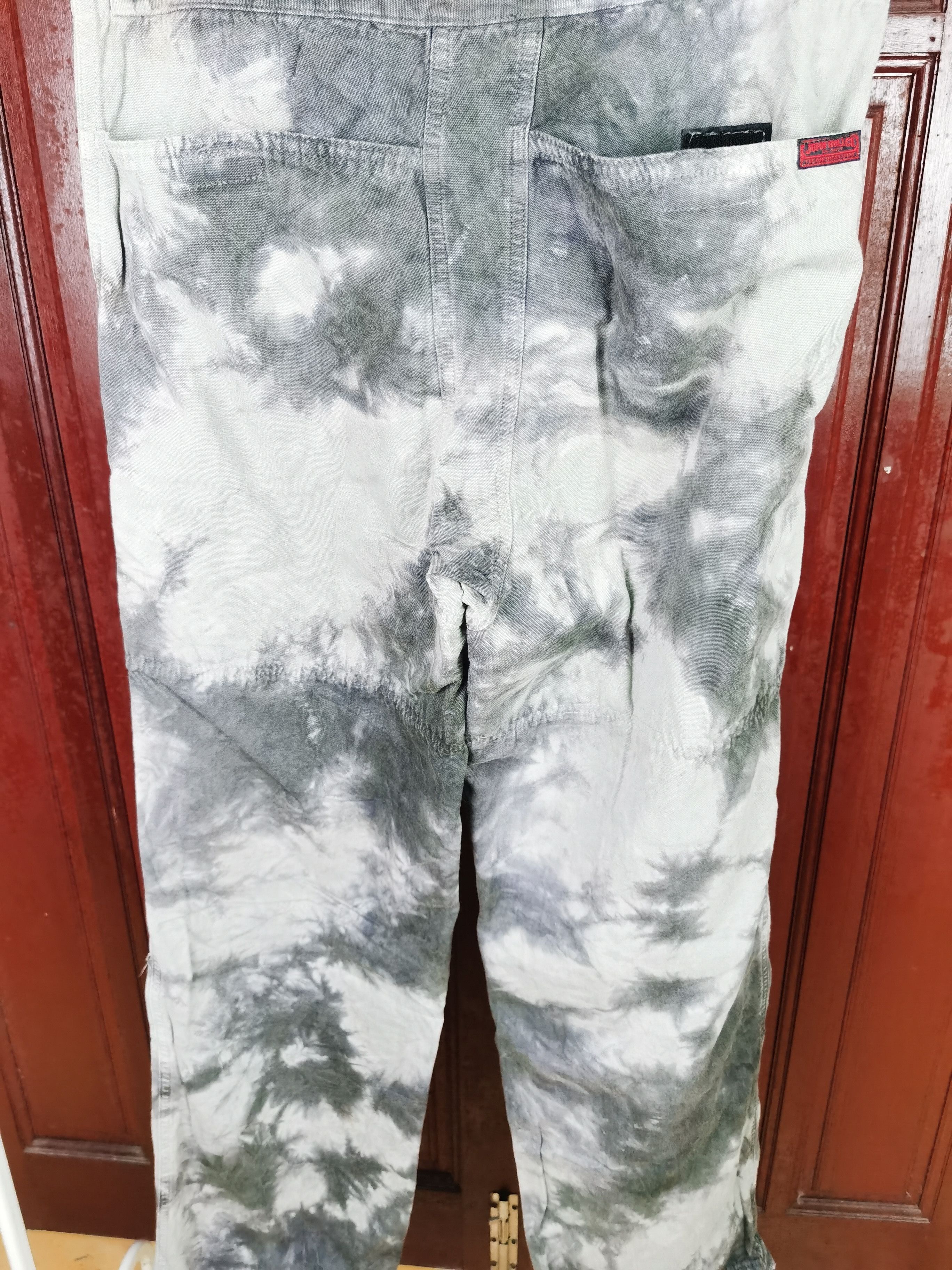 Japanese Brand RARE John Bull Tye Die Acid Wash Cargo Pants Size US 34 / EU 50 - 10 Thumbnail