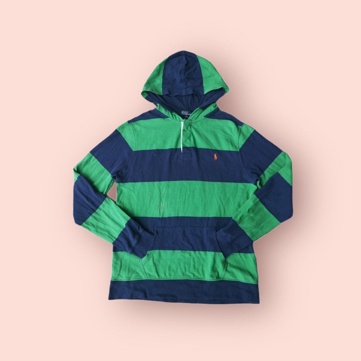 Polo Ralph Lauren × Ralph Lauren POLO RALPH LAUREN STRIPES RUGBY HOODIE Size US S / EU 44-46 / 1 - 11 Thumbnail