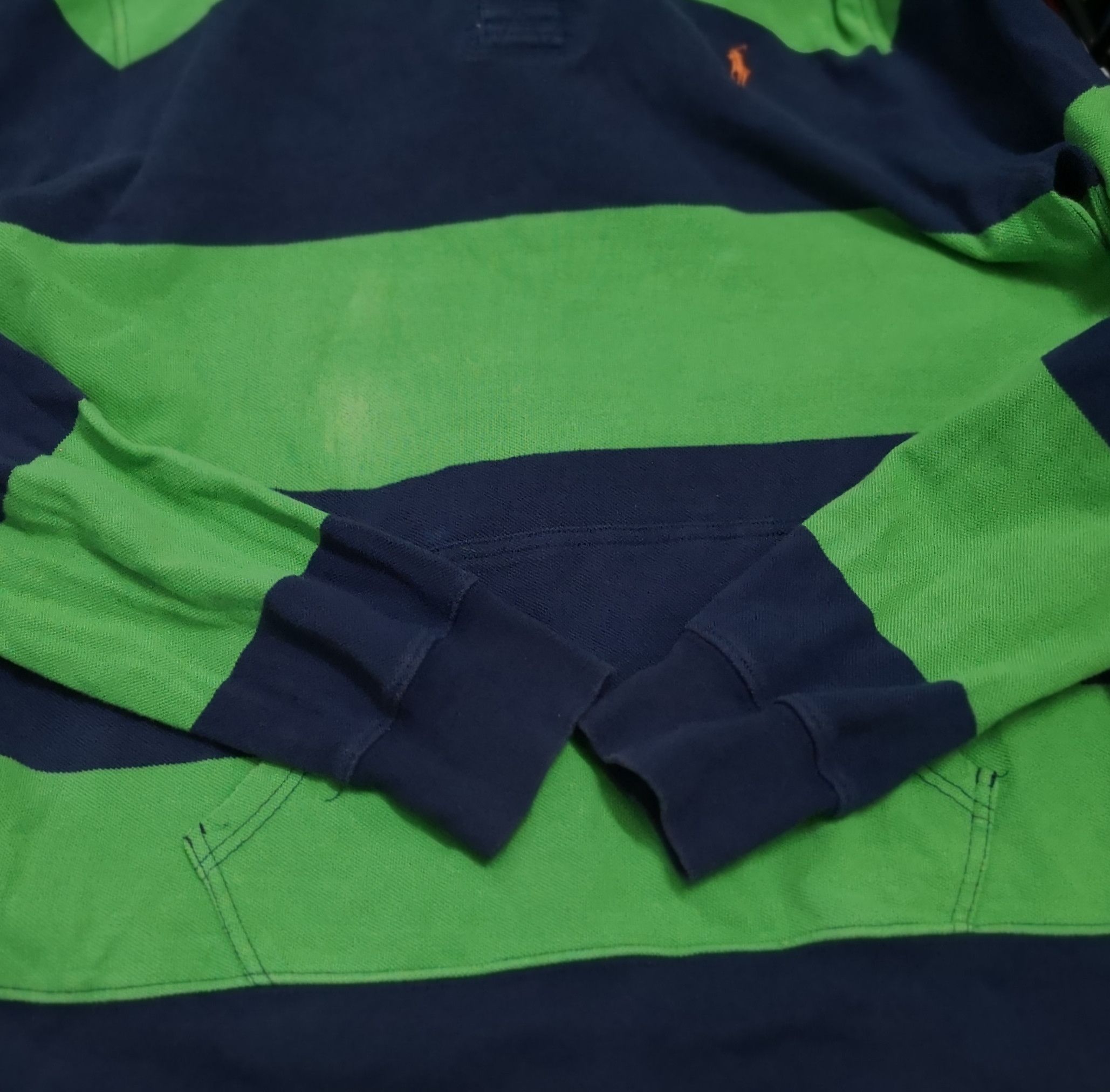Polo Ralph Lauren × Ralph Lauren POLO RALPH LAUREN STRIPES RUGBY HOODIE Size US S / EU 44-46 / 1 - 8 Thumbnail