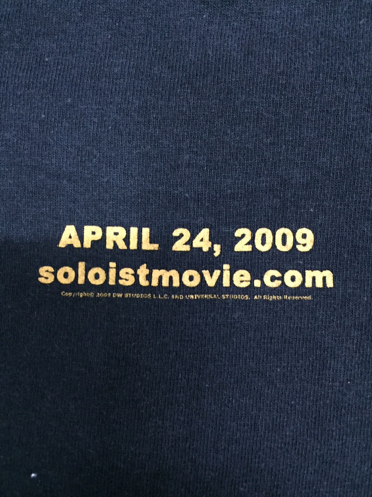 Delta 2009 The Soloist Movie T-shirt Size US XL / EU 56 / 4 - 5 Thumbnail