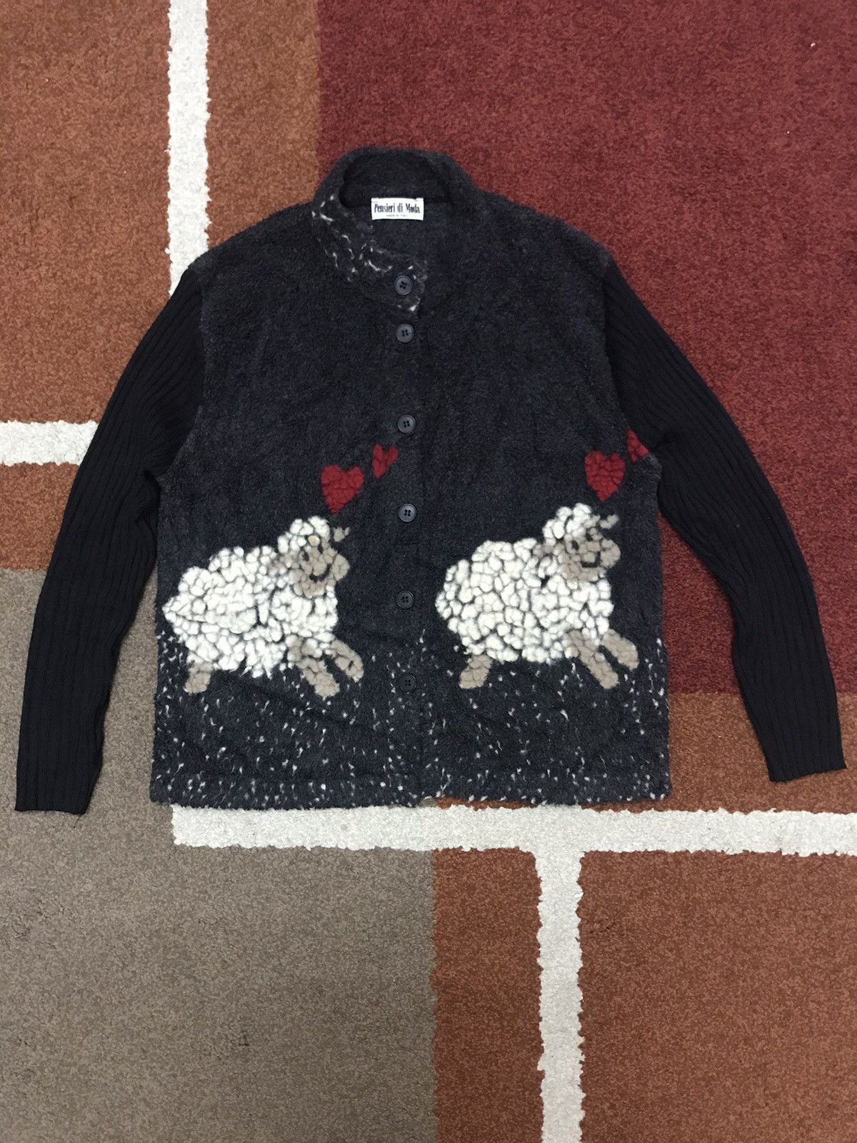 Pensieri di Moda Italy Beautiful Love Sheep Fleece Jacket