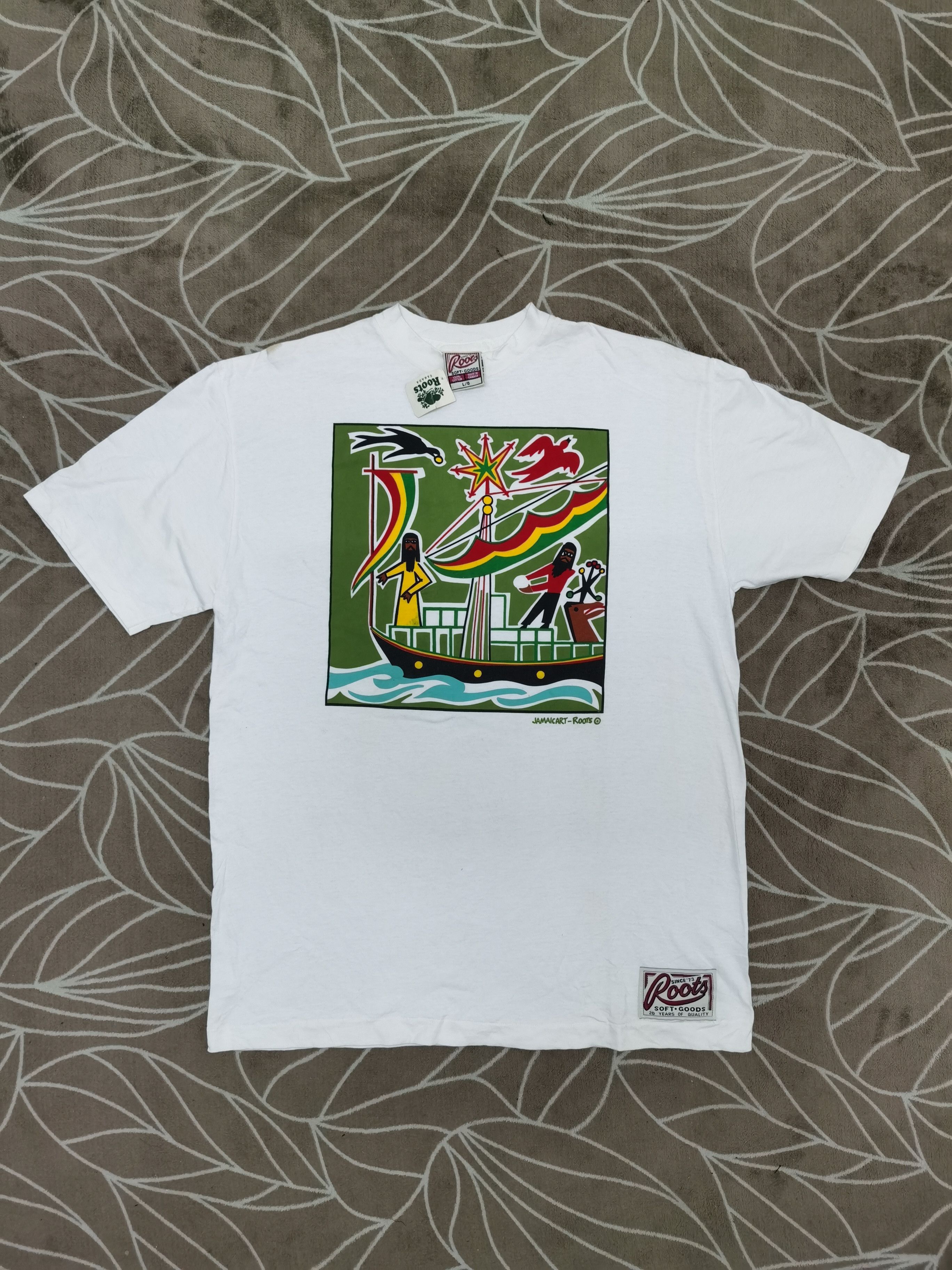 Roots Vintage Jamaicart-Roots T-shirt Size US L / EU 52-54 / 3 - 1 Thumbnail