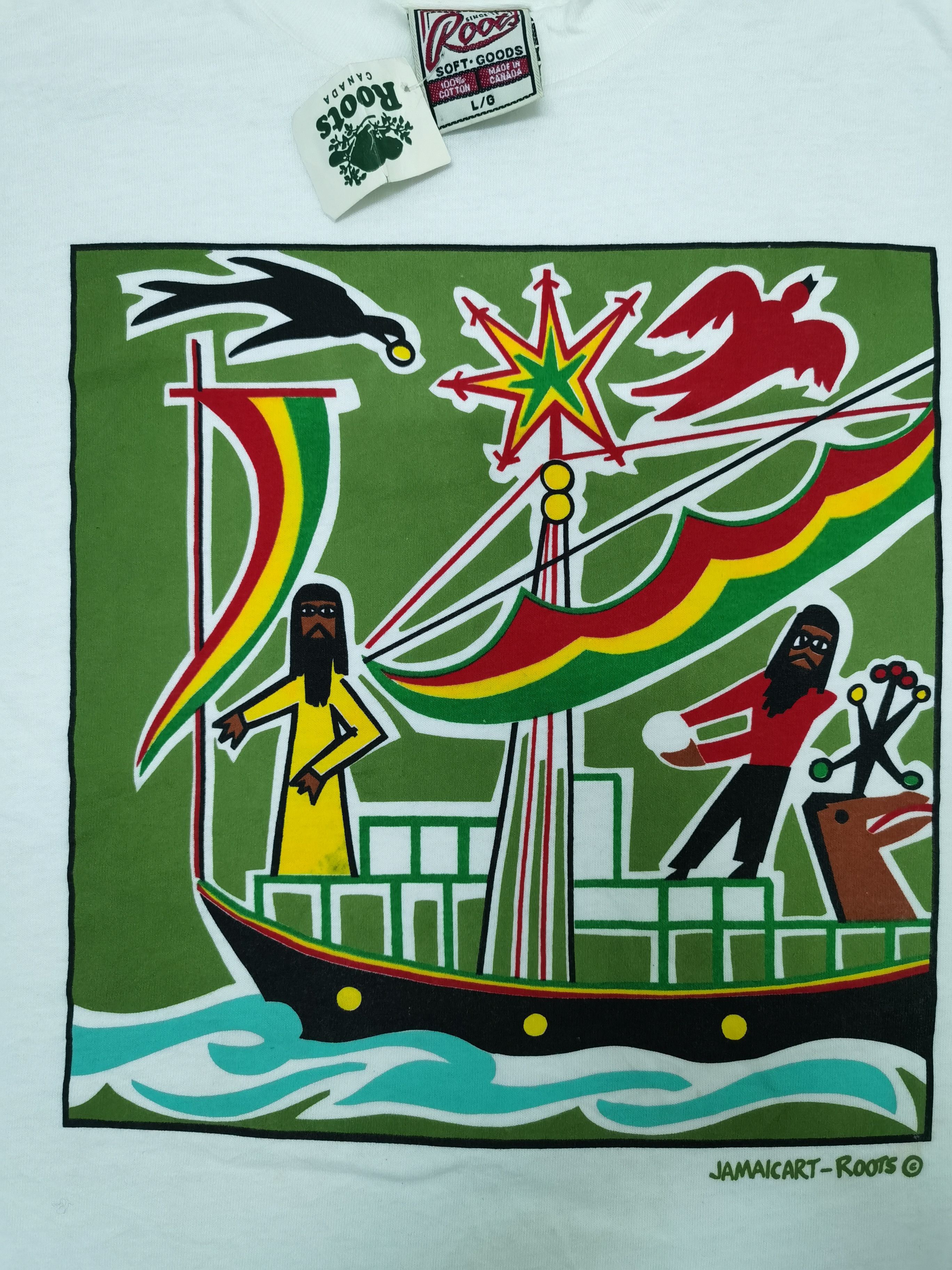 Roots Vintage Jamaicart-Roots T-shirt Size US L / EU 52-54 / 3 - 2 Thumbnail