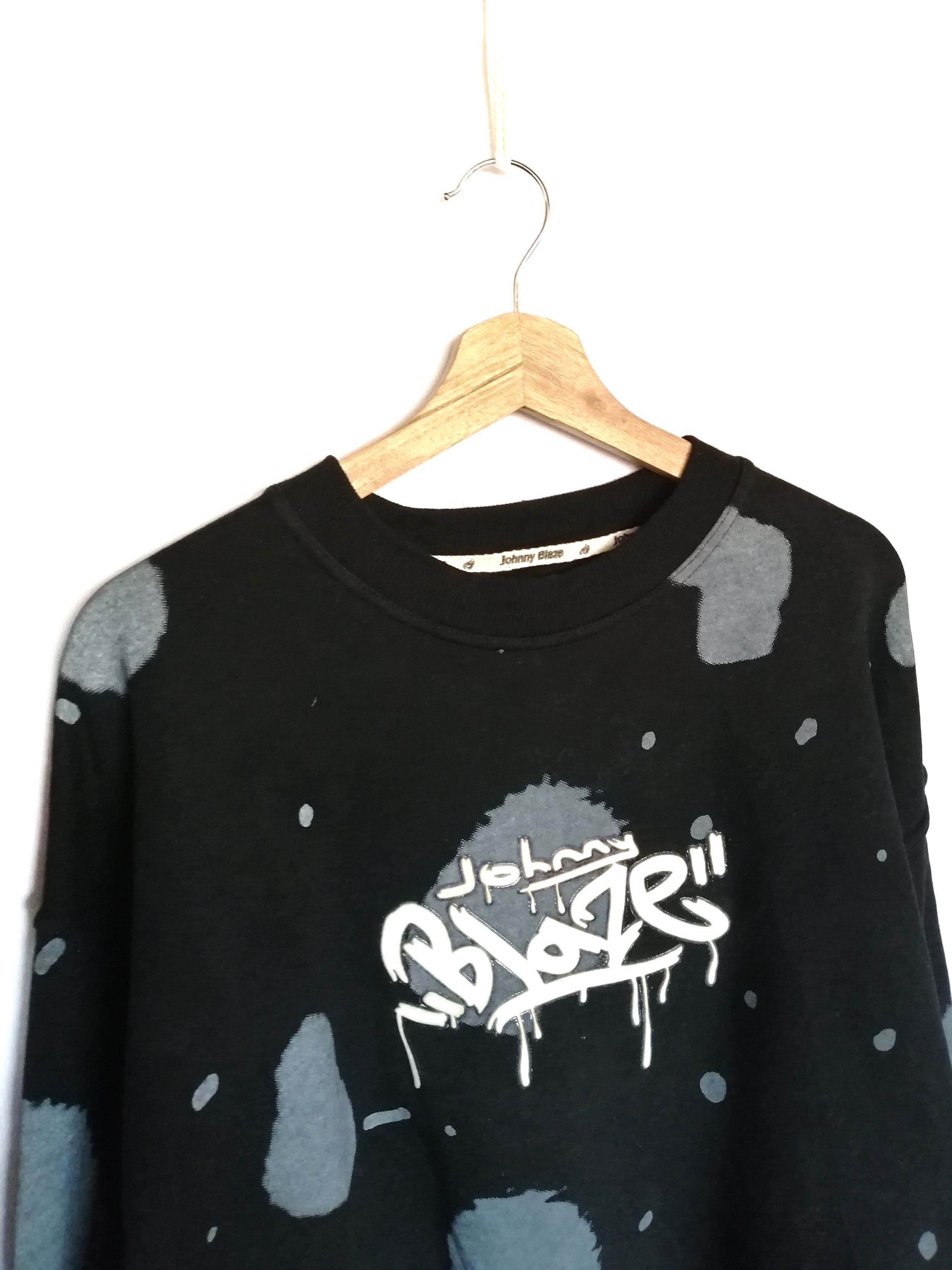 Japanese Brand Vintage Johnny Blaze Big Logo Sweatshirt Size US XL / EU 56 / 4 - 3 Thumbnail