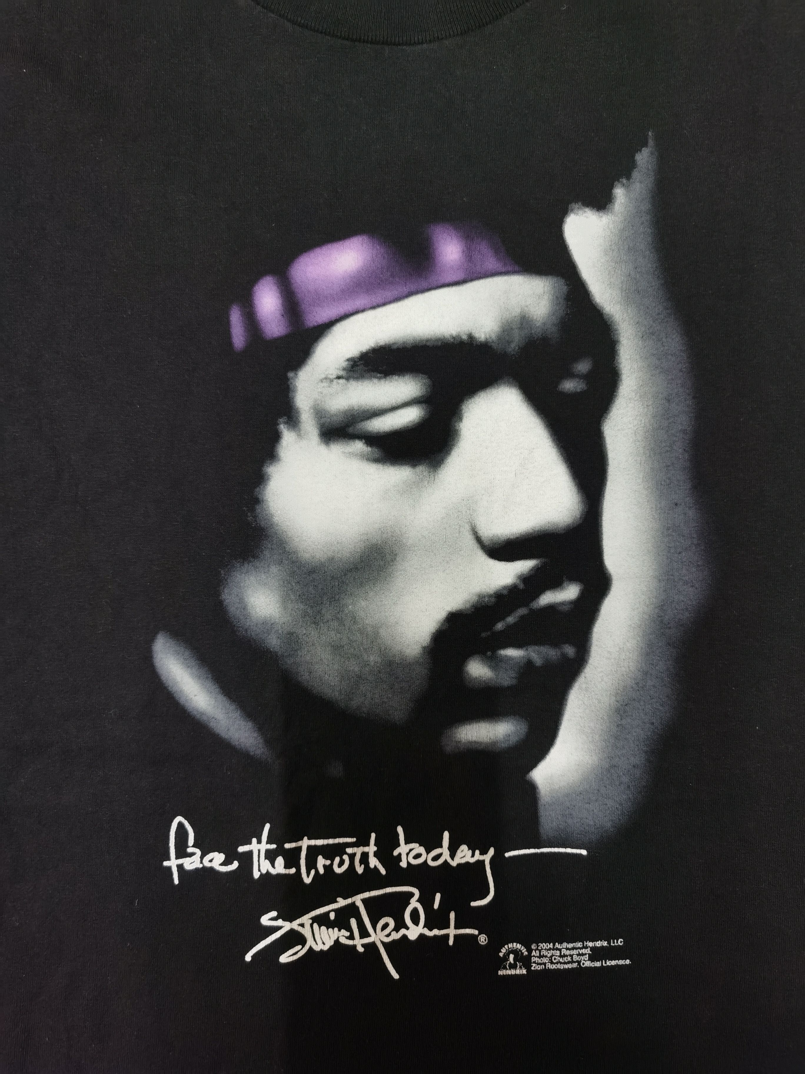 Band Tees × Jimi Hendrix × Zion Rootswear 2004 Jimi Hendrix - Face the Truth Today Size US XL / EU 56 / 4 - 2 Thumbnail