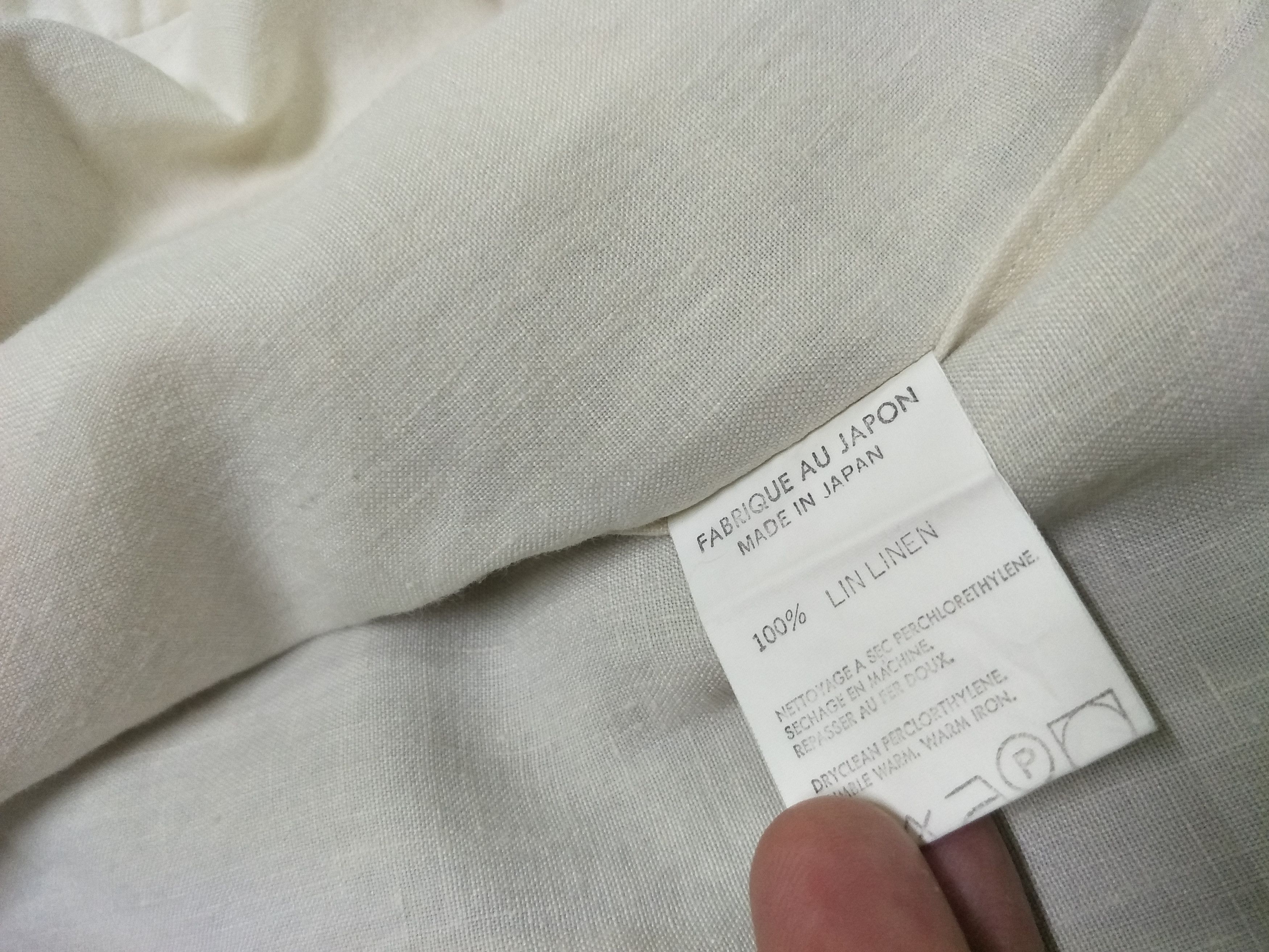 Yohji Yamamoto Archives Pour Homme Off-White Linen Oversized Size US M / EU 48-50 / 2 - 10 Thumbnail
