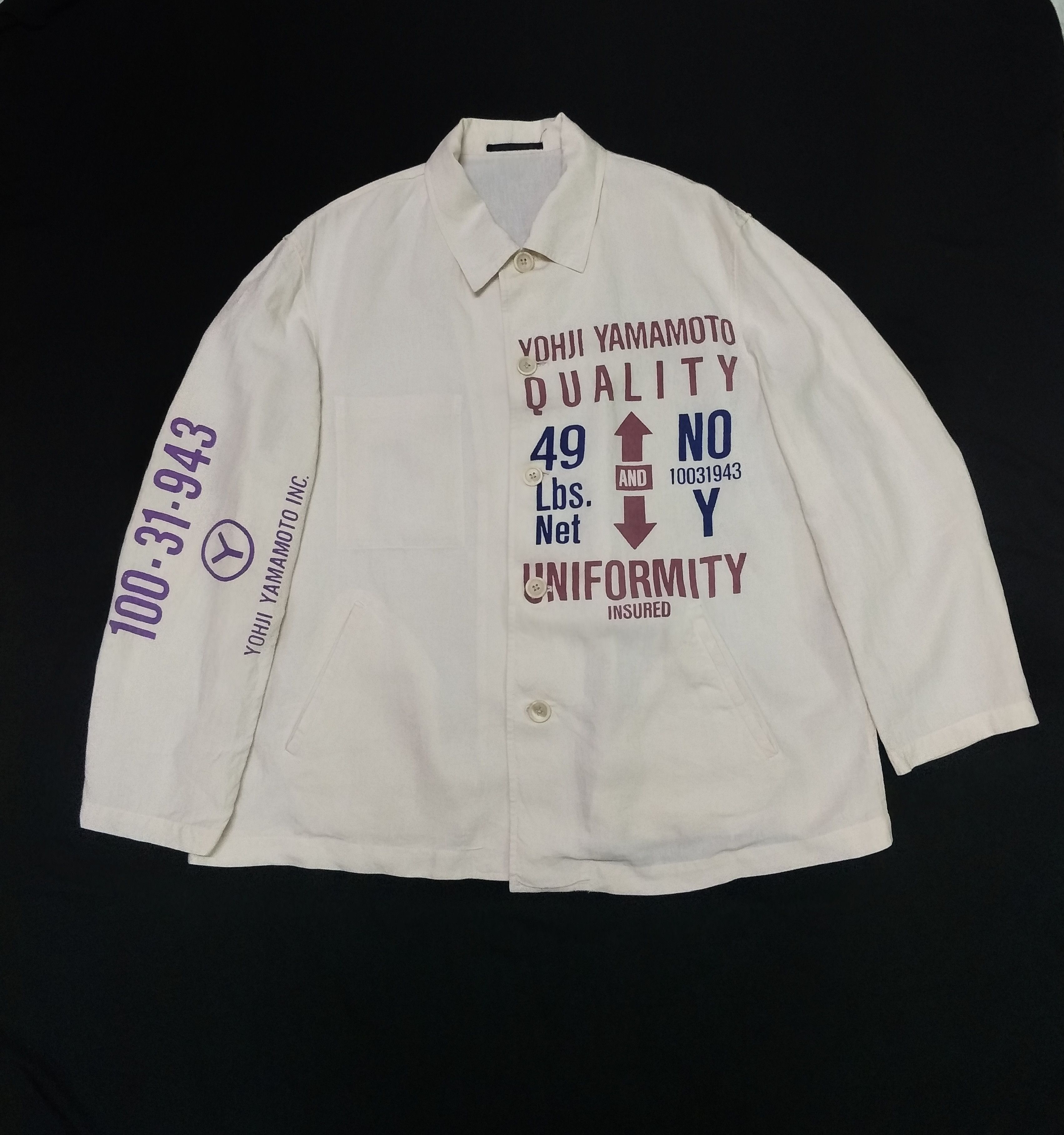 Yohji Yamamoto Archives Pour Homme Off-White Linen Oversized Size US M / EU 48-50 / 2 - 1 Thumbnail
