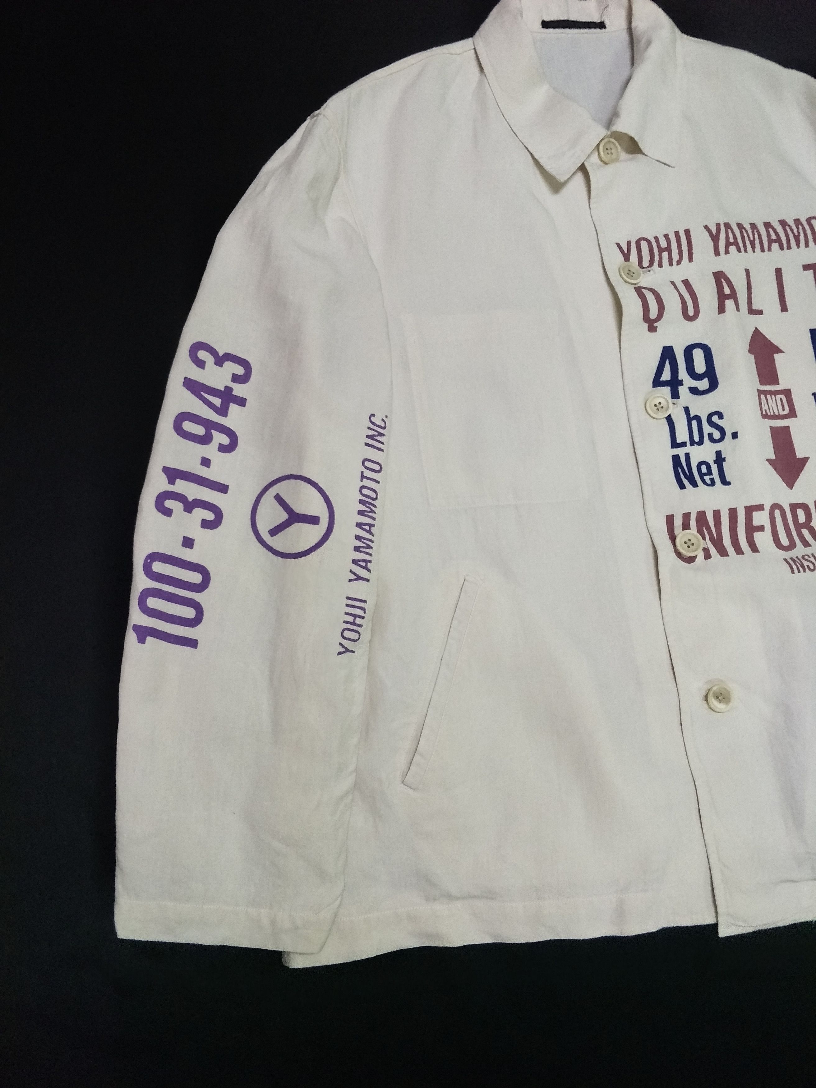 Yohji Yamamoto Archives Pour Homme Off-White Linen Oversized Size US M / EU 48-50 / 2 - 2 Thumbnail