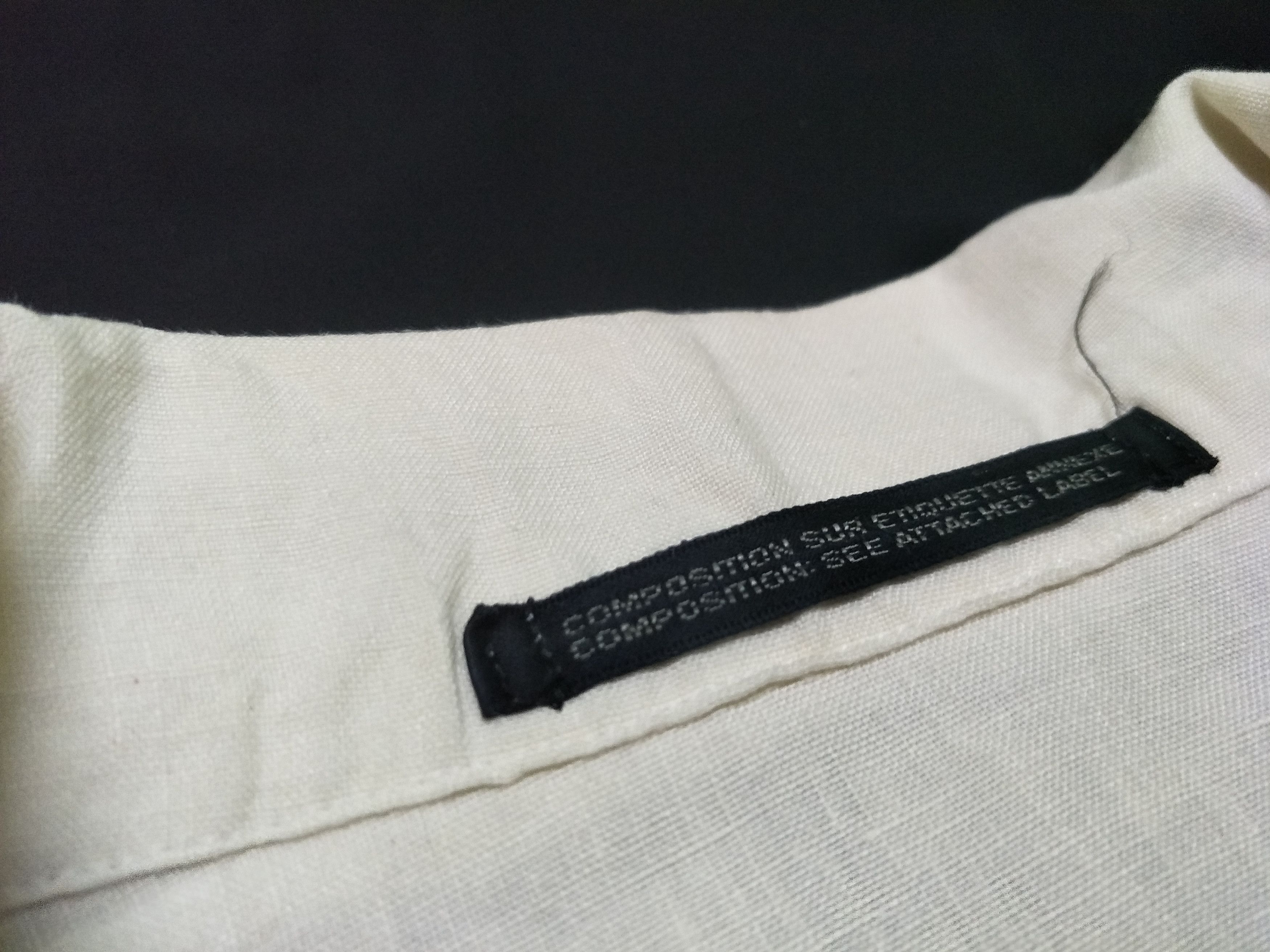 Yohji Yamamoto Archives Pour Homme Off-White Linen Oversized Size US M / EU 48-50 / 2 - 6 Thumbnail