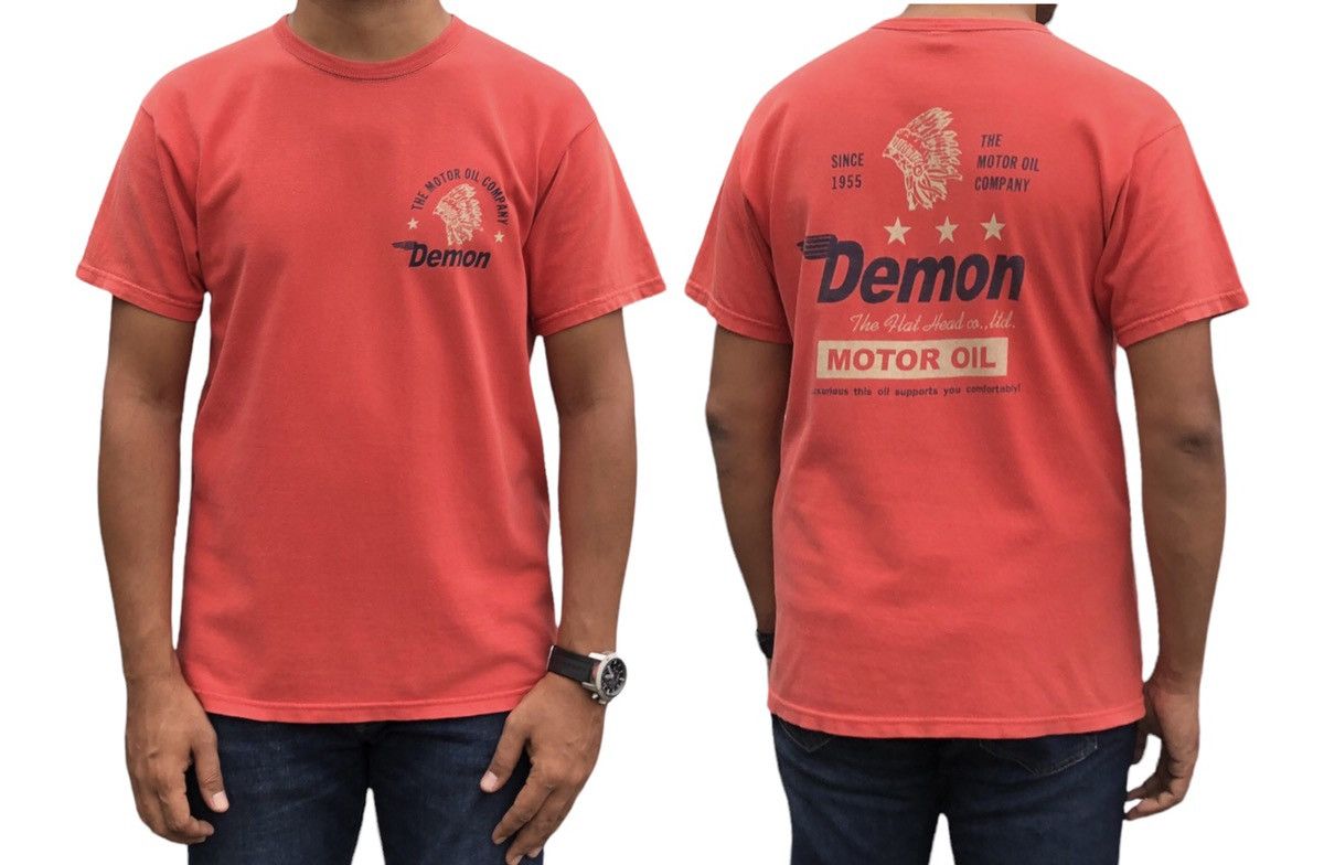 The Flat Head The Flat Head Japan Demon Motor Oil T-shirt Size US M / EU 48-50 / 2 - 1 Thumbnail