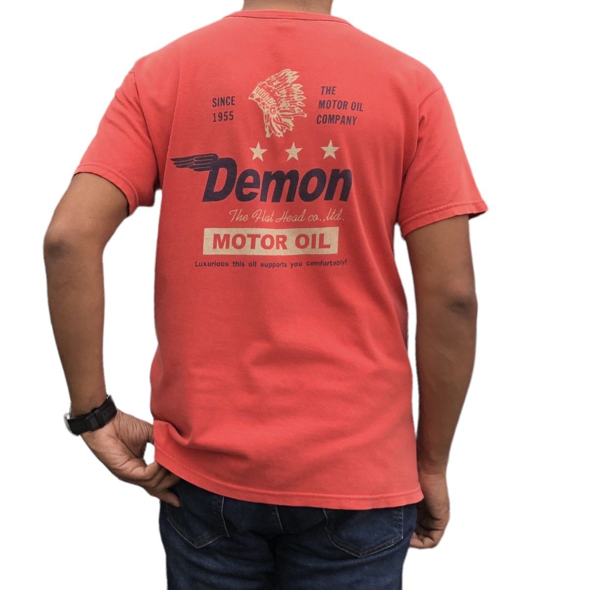 The Flat Head The Flat Head Japan Demon Motor Oil T-shirt Size US M / EU 48-50 / 2 - 3 Thumbnail