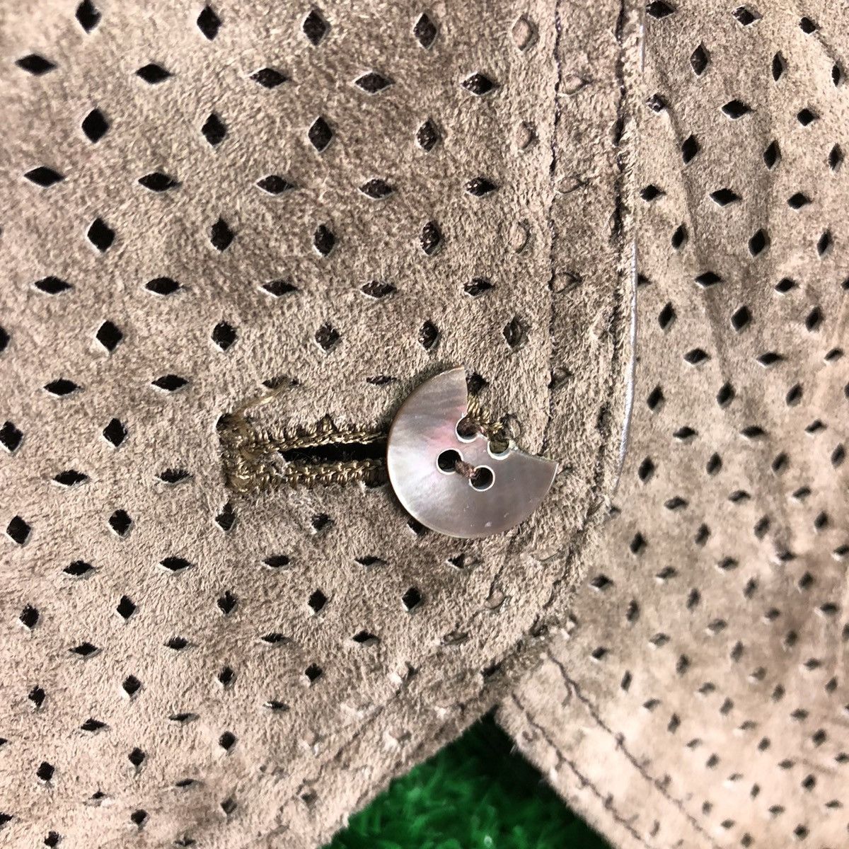Japanese Brand × Vintage Vintage 80's Suede Leather Vest Buckle Back by Jaleco Size US XS / EU 42 / 0 - 11 Thumbnail