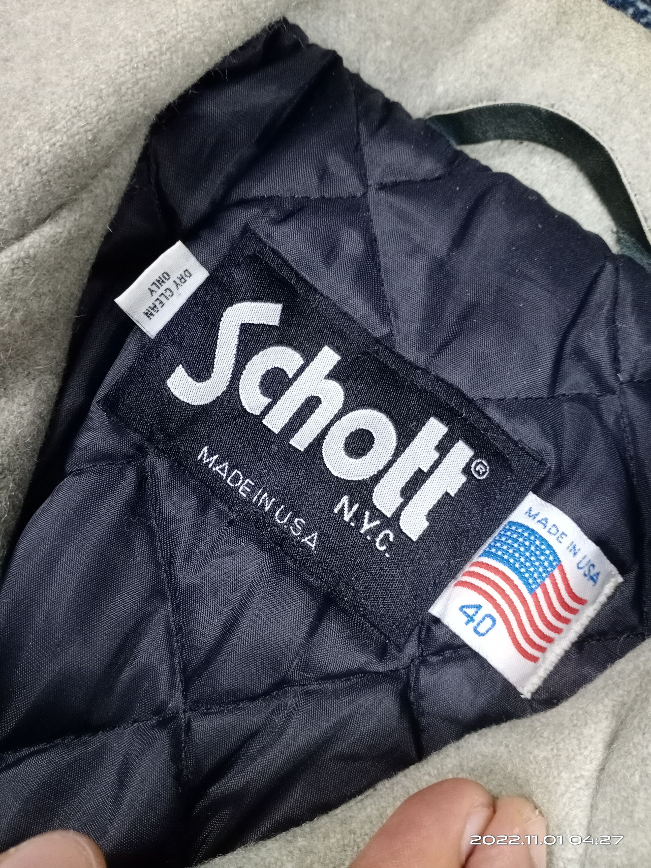 Schott 💥RARE💥Vintage Schott NYC Wool Heavy Jacket Size US L / EU 52-54 / 3 - 8 Thumbnail
