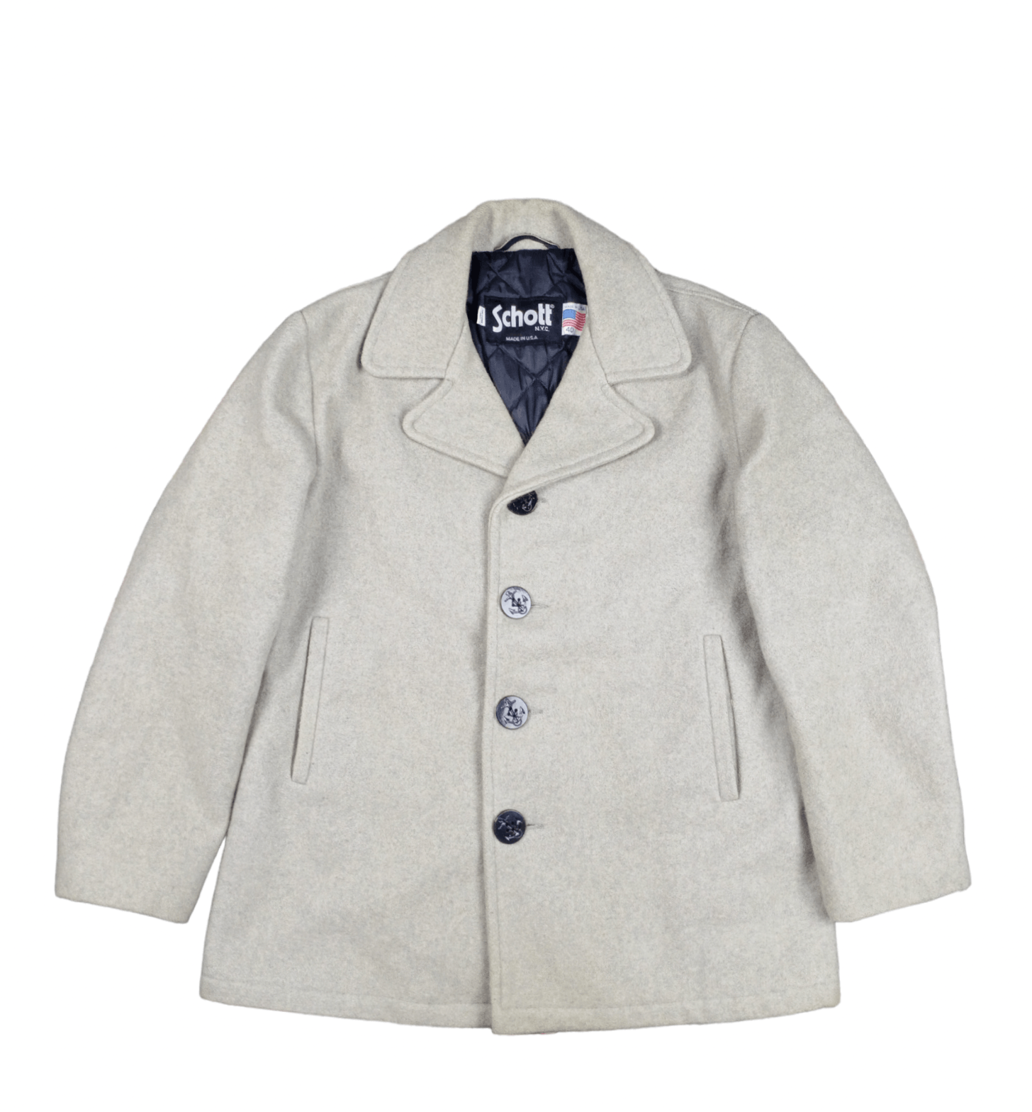 Schott 💥RARE💥Vintage Schott NYC Wool Heavy Jacket Size US L / EU 52-54 / 3 - 1 Thumbnail