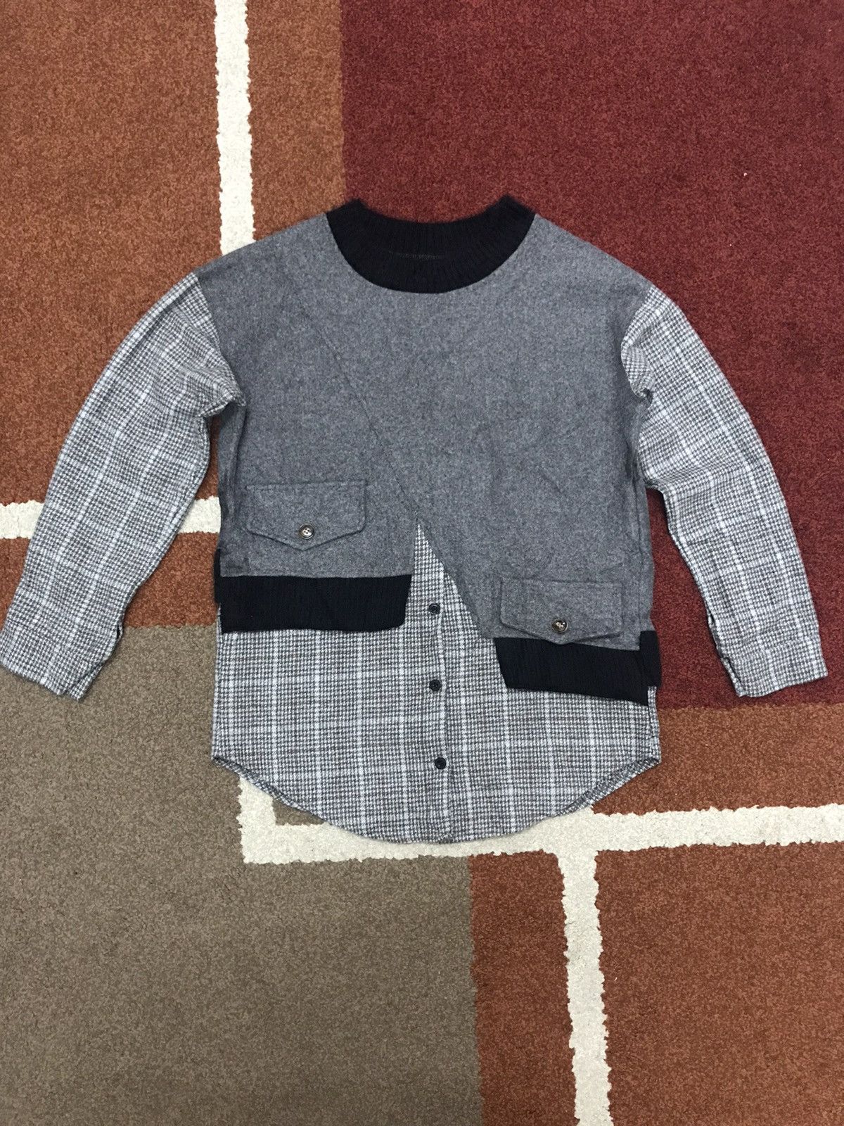 Japanese Brand TOHAKAJIN Rare Design Asymetrical Shirt/Jacket Size M / US 6-8 / IT 42-44 - 1 Thumbnail