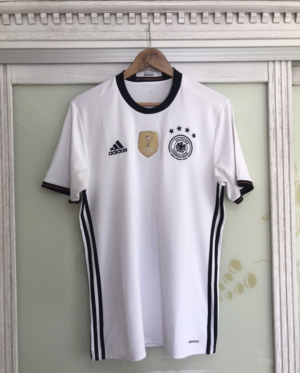 Adidas Germany 2015-2016 Home Soccer Jersey Football Kit Shirt Size US M / EU 48-50 / 2 - 1 Thumbnail