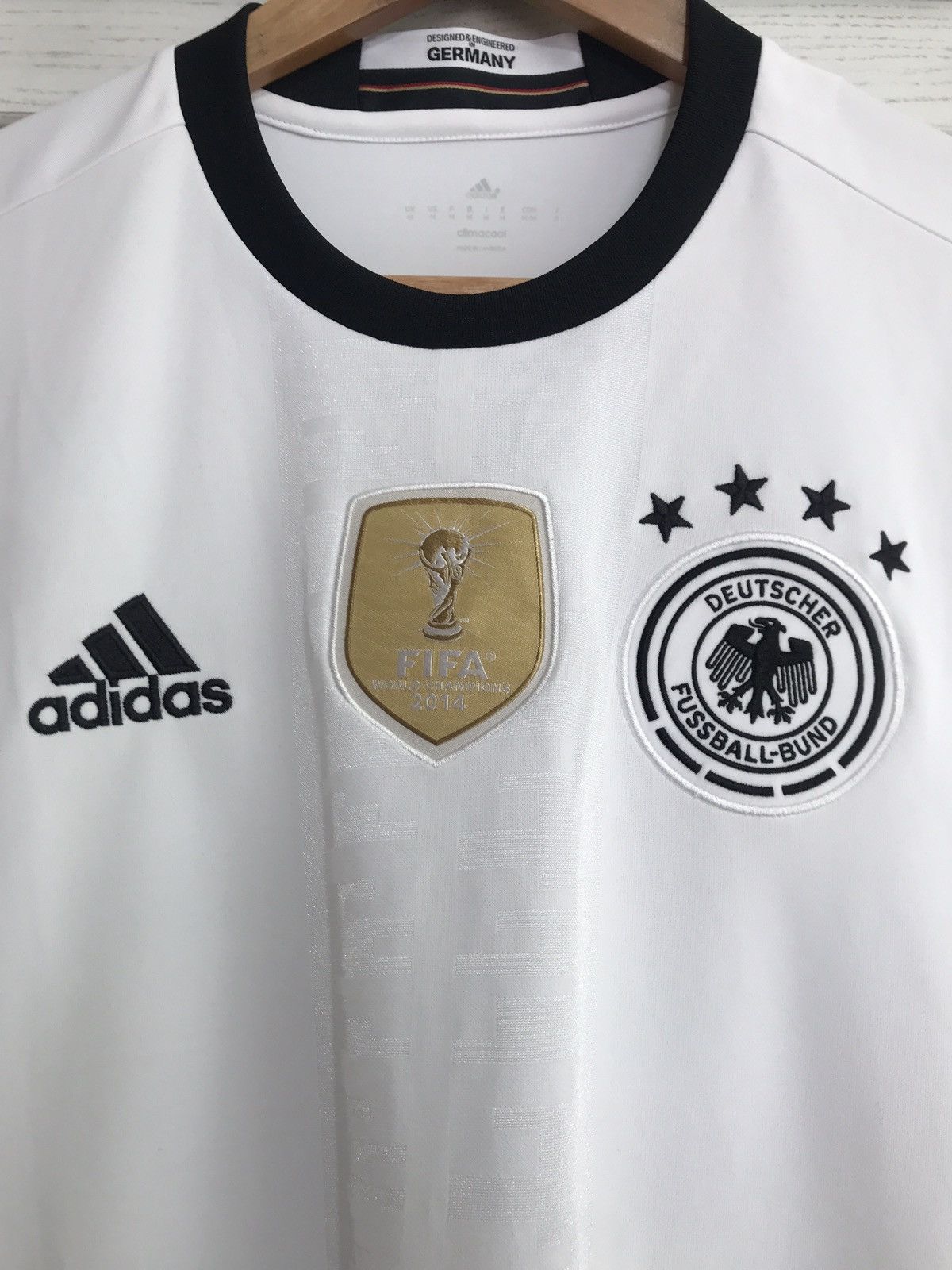 Adidas Germany 2015-2016 Home Soccer Jersey Football Kit Shirt Size US M / EU 48-50 / 2 - 5 Thumbnail